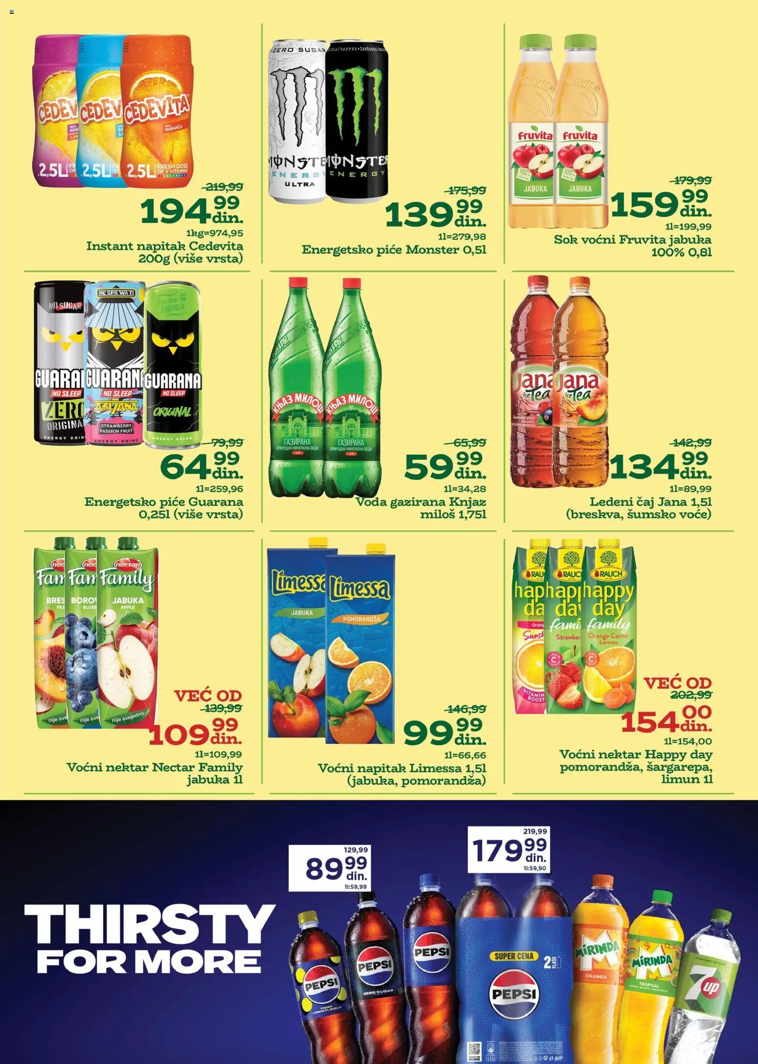 Univerexport katalog - važi od 22.12.2025 | Strana: 22 | Proizvode: Cedevita, Nektar, Limun, Čaj