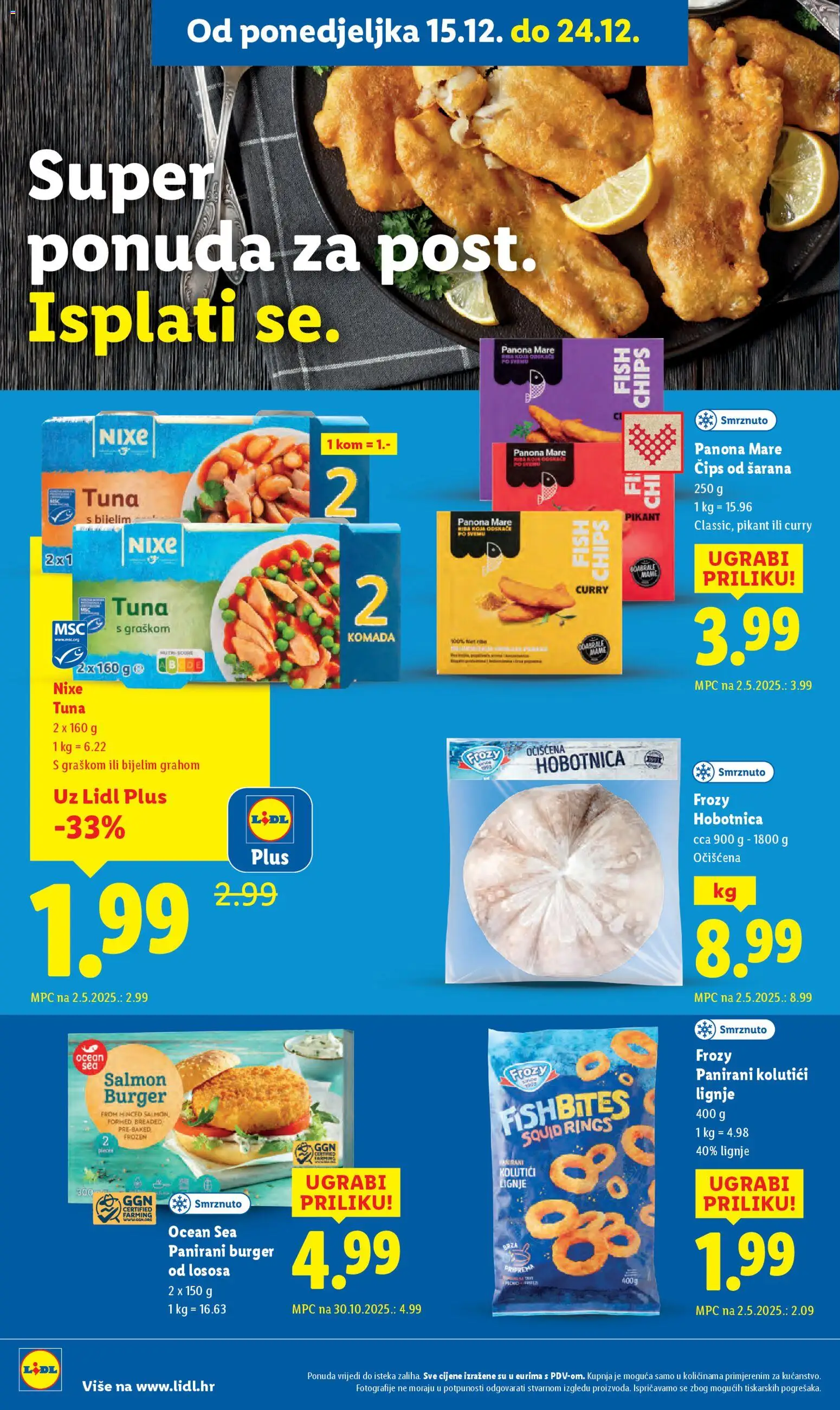 Lidl katalog | vrijedi od 15.12.2025 | Stranica: 16 | Proizvodi: Riba, Čips, Tuna, Curry