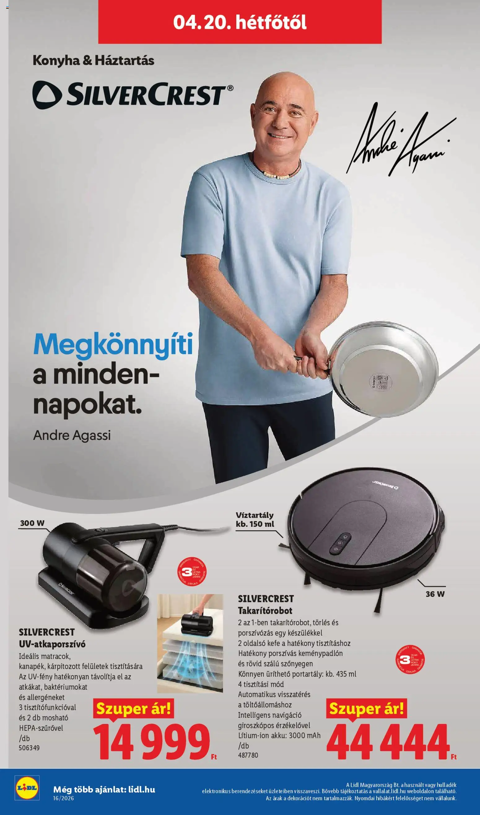 Lidl akciós ujság - amely érvényes a következő dátumtól: 16.04.2026 | Oldal: 42 | Termékek: Robot, Navigáció, Kefe