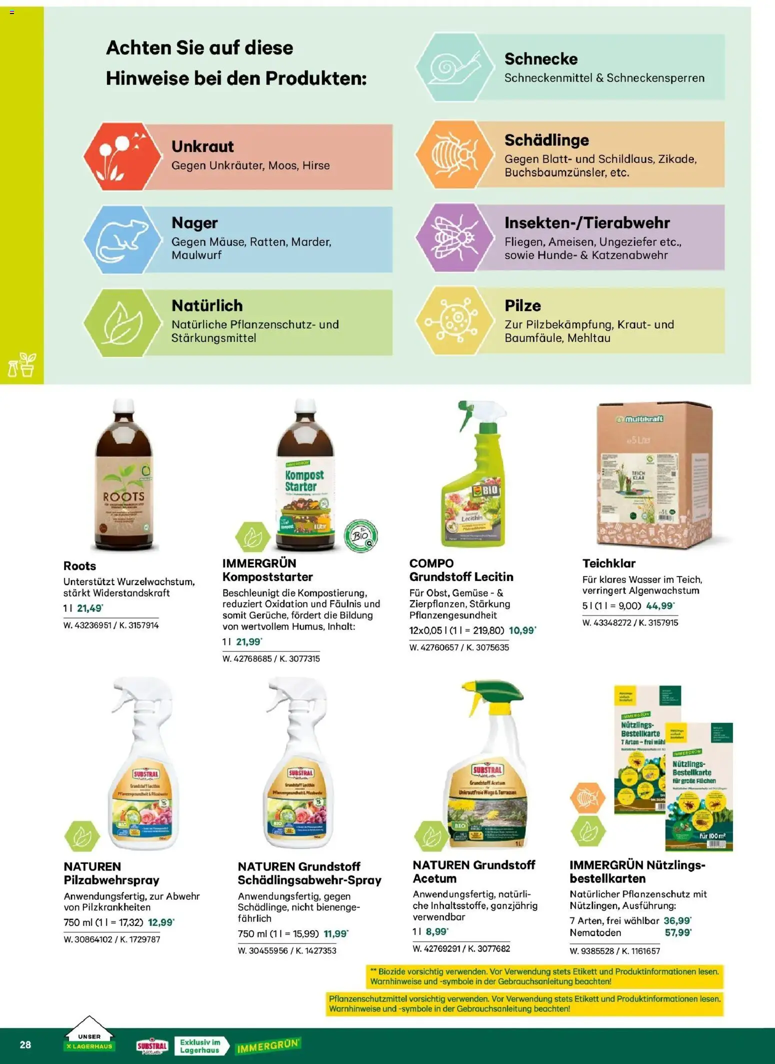 Lagerhaus Garten & Freizeit Katalog 2026 - Schweiggers, Bad Aussee  gültig ab 01.03.2026 | Seite: 28 | Produkte: Wasser, Gemüse, Kraut