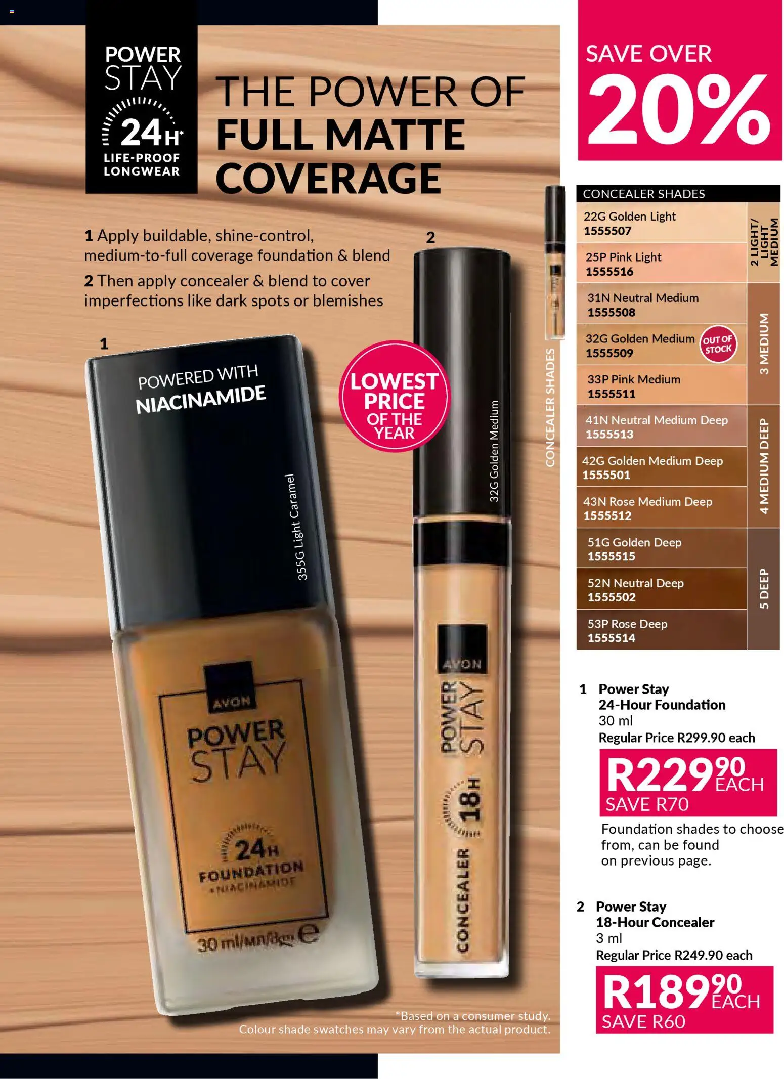 New Avon catalogue – valid from 01.12.2025 | Page: 57 | Products: Cover, Light, Foundation, Concealer