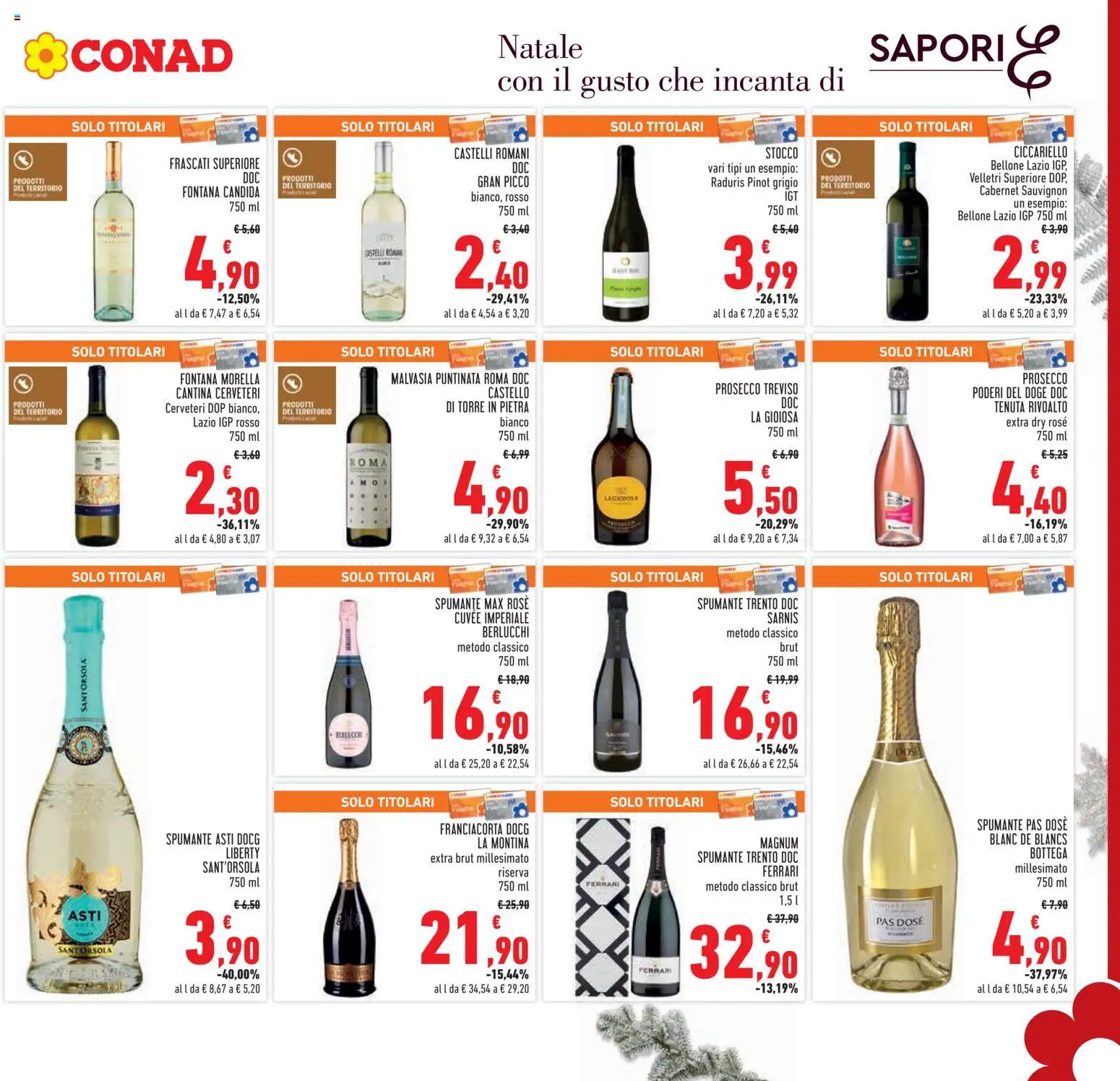 Volantino Conad del 10.12.2025 | Pagina: 7 | Prodotti: Prosecco, Spumante