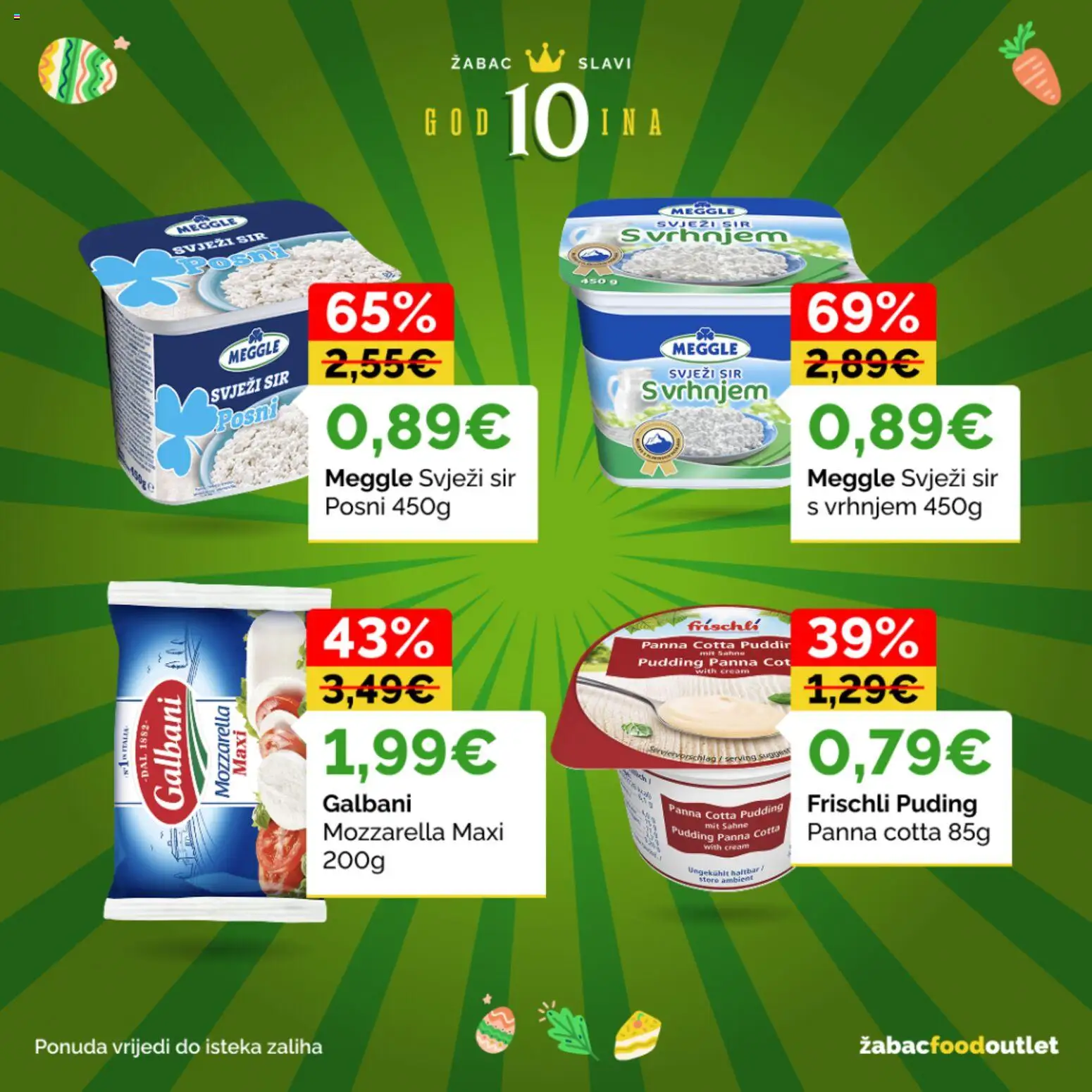 Žabac katalog | vrijedi od 30.03.2026 | Stranica: 20 | Proizvodi: Mozzarella, Sir, Puding, Svježi sir