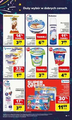Pogląd oferty "Carrefour Gazetka" - ważna od 29.12.2025 | Strona: 13 | Produkty: Jogurt naturalny, Mascarpone, Ser, Owoce