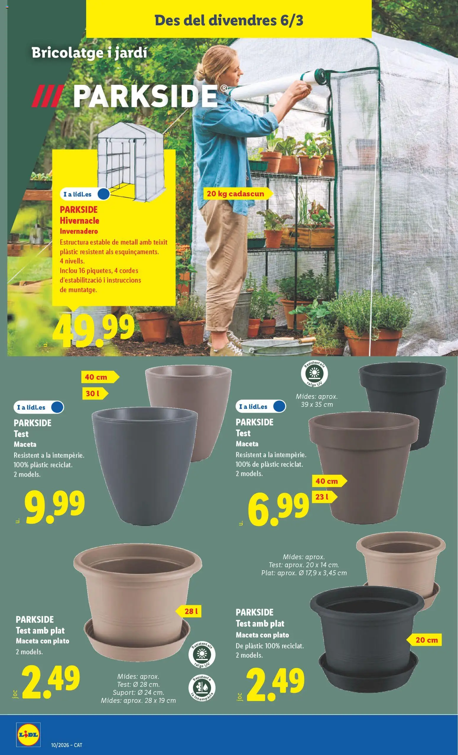 Lidl folleto de bazar │ válido desde el 02.03.2026 | Página: 20 | Productos: Maceta