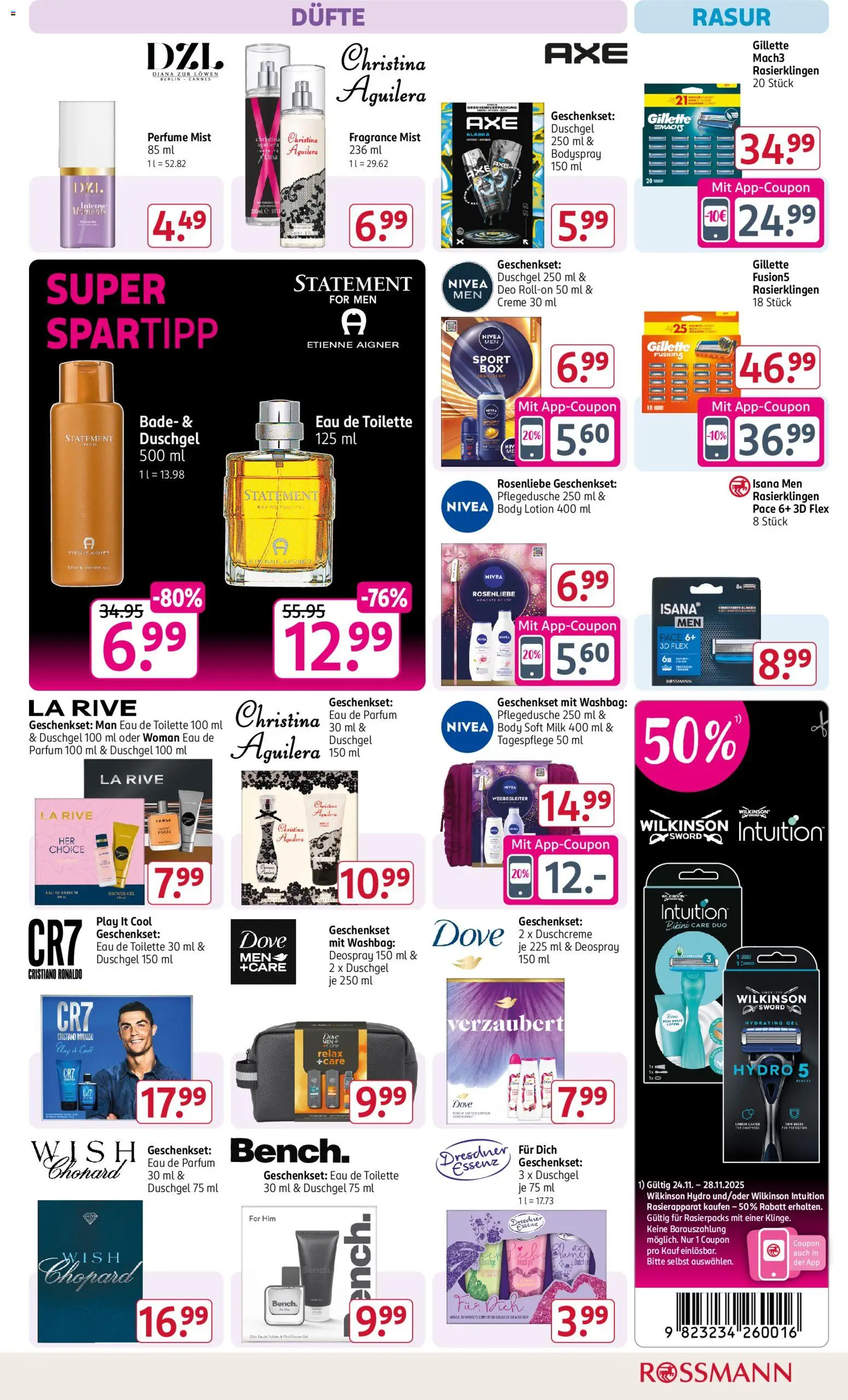 Rossmann - Black Friday – gültig ab 24.11.2025 | Seite: 7 | Produkte: Toilette, Axe, Body Lotion, Shower Gel