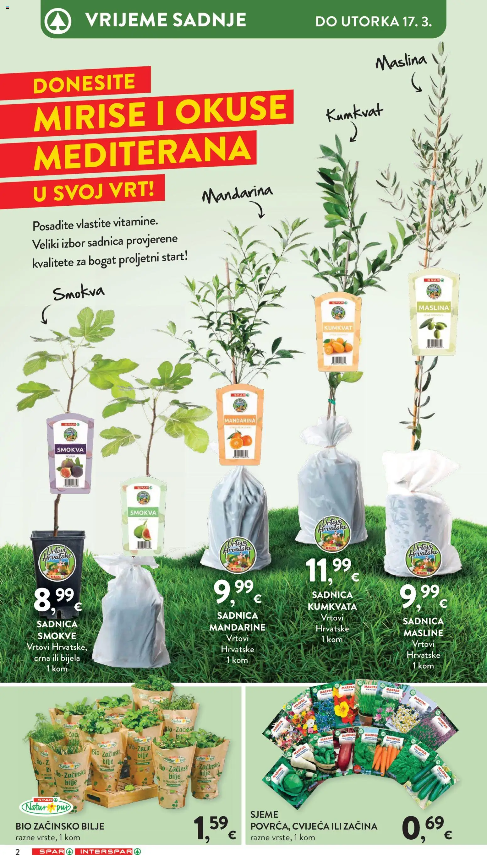 Interspar katalog | vrijedi od 18.02.2026 | Stranica: 2 | Proizvodi: Mandarina, Masline, Mandarine