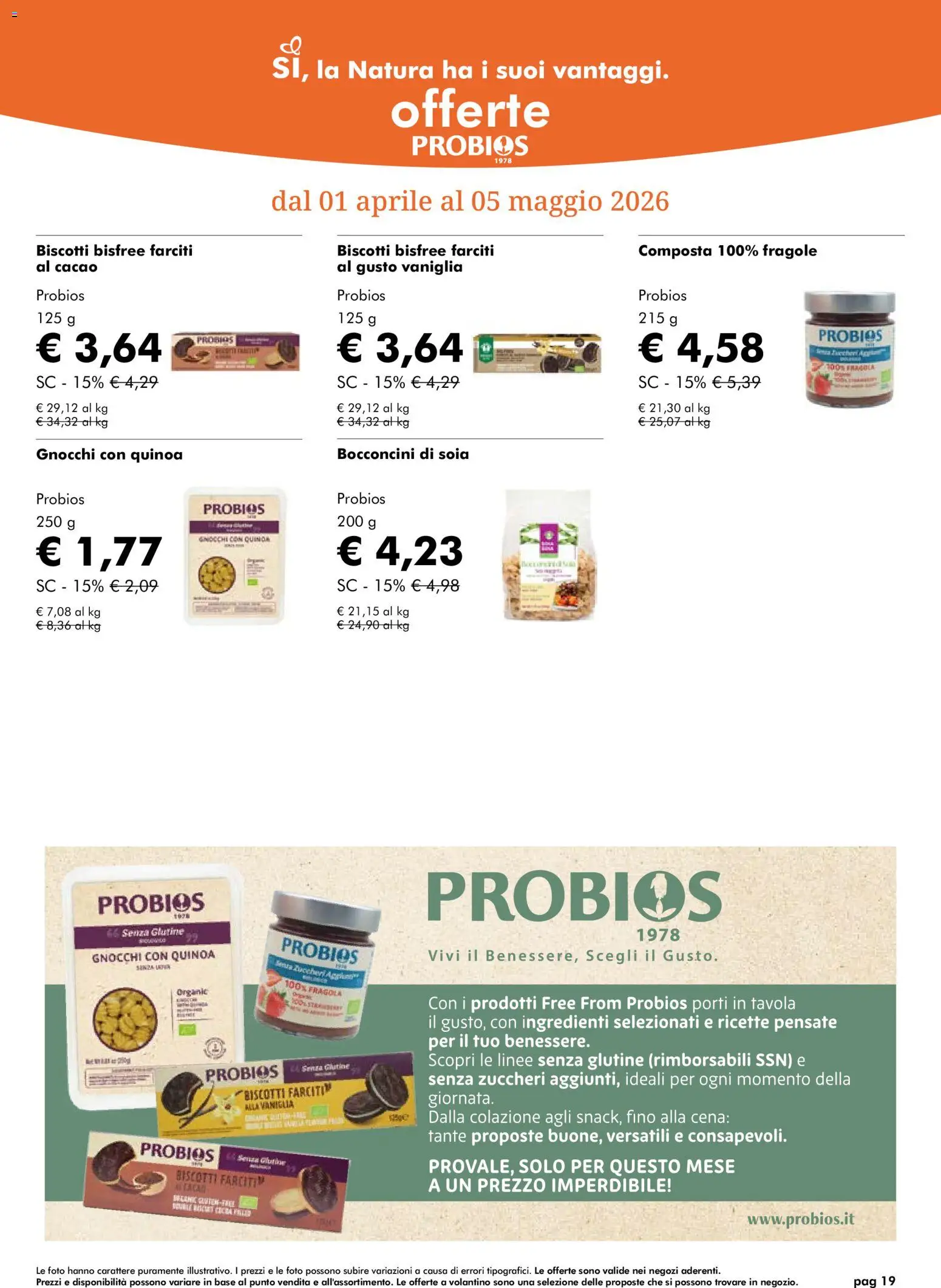 Volantino Natura Sì del 01.04.2026 | Pagina: 19