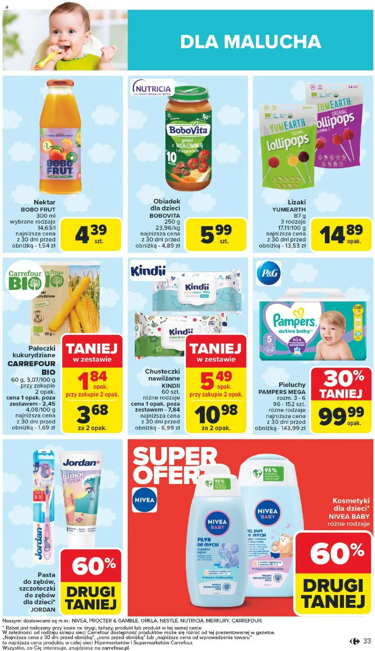 Carrefour Gazetka od 11.08.2025 | Strona: 37 | Produkty: Pampers, Bobo frut, Lizaki, Gulasz