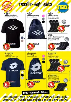 Anteprima del volantino TEDi - TEDi volantino fino al 31.10.2025 valido a partire dal 30.10.2025 | Pagina: 4 | Prodotti: Calzini, Maglietta, Decorazioni
