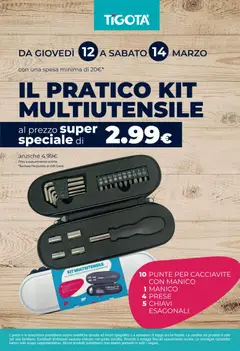 Anteprima del volantino Tigotà volantino valido a partire dal 01.03.2026 | Pagina: 21 | Prodotti: Cacciavite