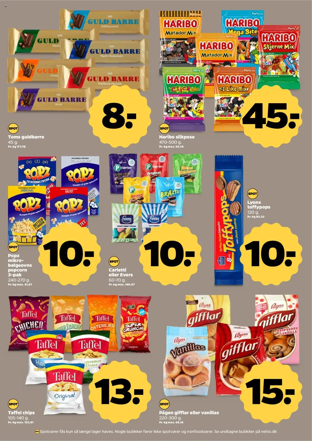 Netto tilbudsavis – gyldig fra 18.10.2025 | Side: 21 | Produkter: Creme, Chokolade, Chips, Popcorn