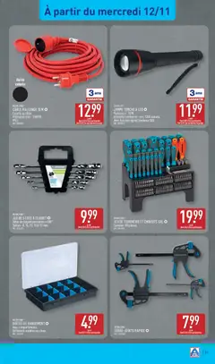 Aldi - Prévisualisation de Aldi catalogue semaine 46 valide à partir de 11.11.2025 | Page: 34 | Produits: Câble, Tournevis, Lampe