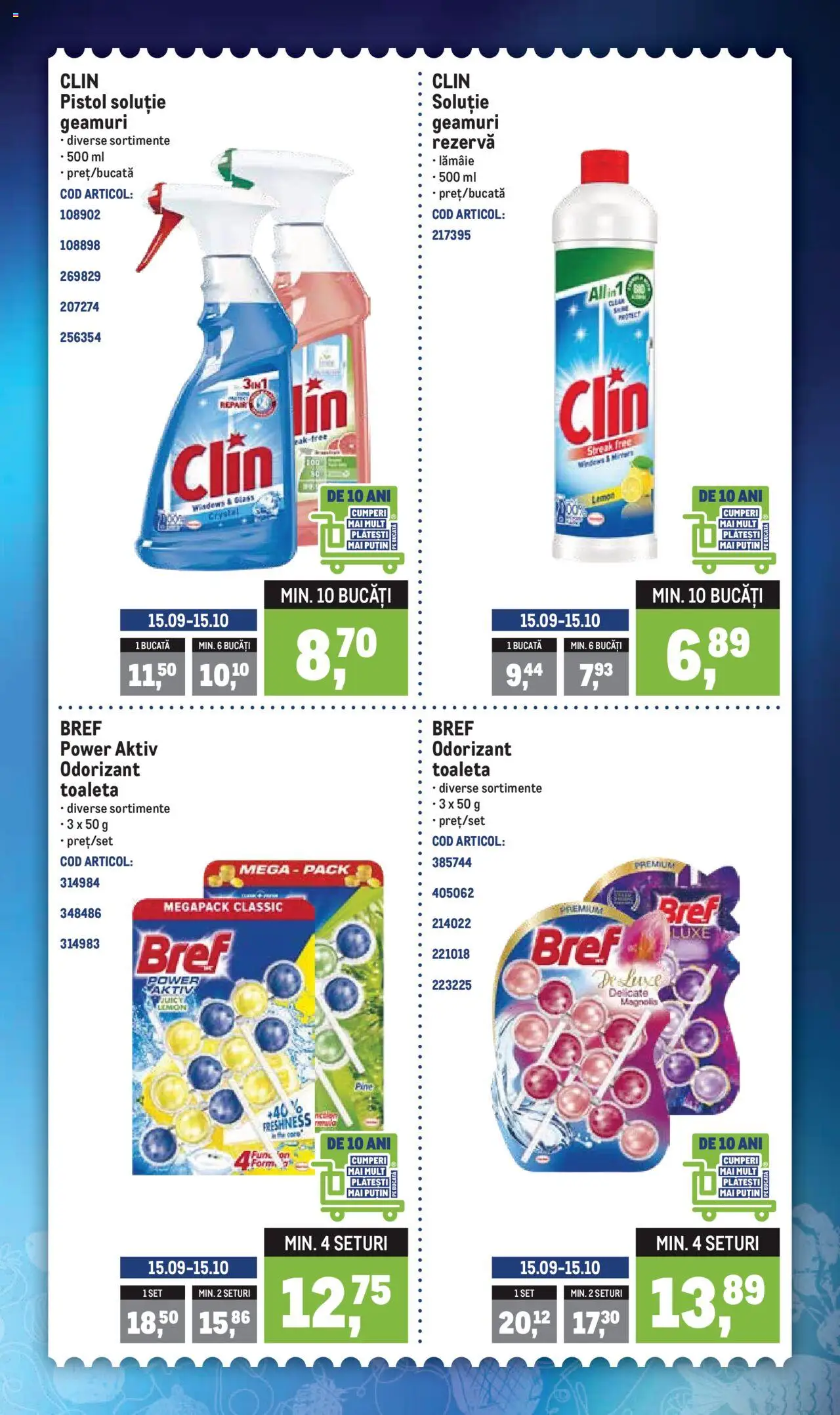 Noul catalog Metro – valabil de la 22.09.2025 | Pagină: 4 | Produse: Toaletă, Lampă, Odorizant toaletă, Lămâie
