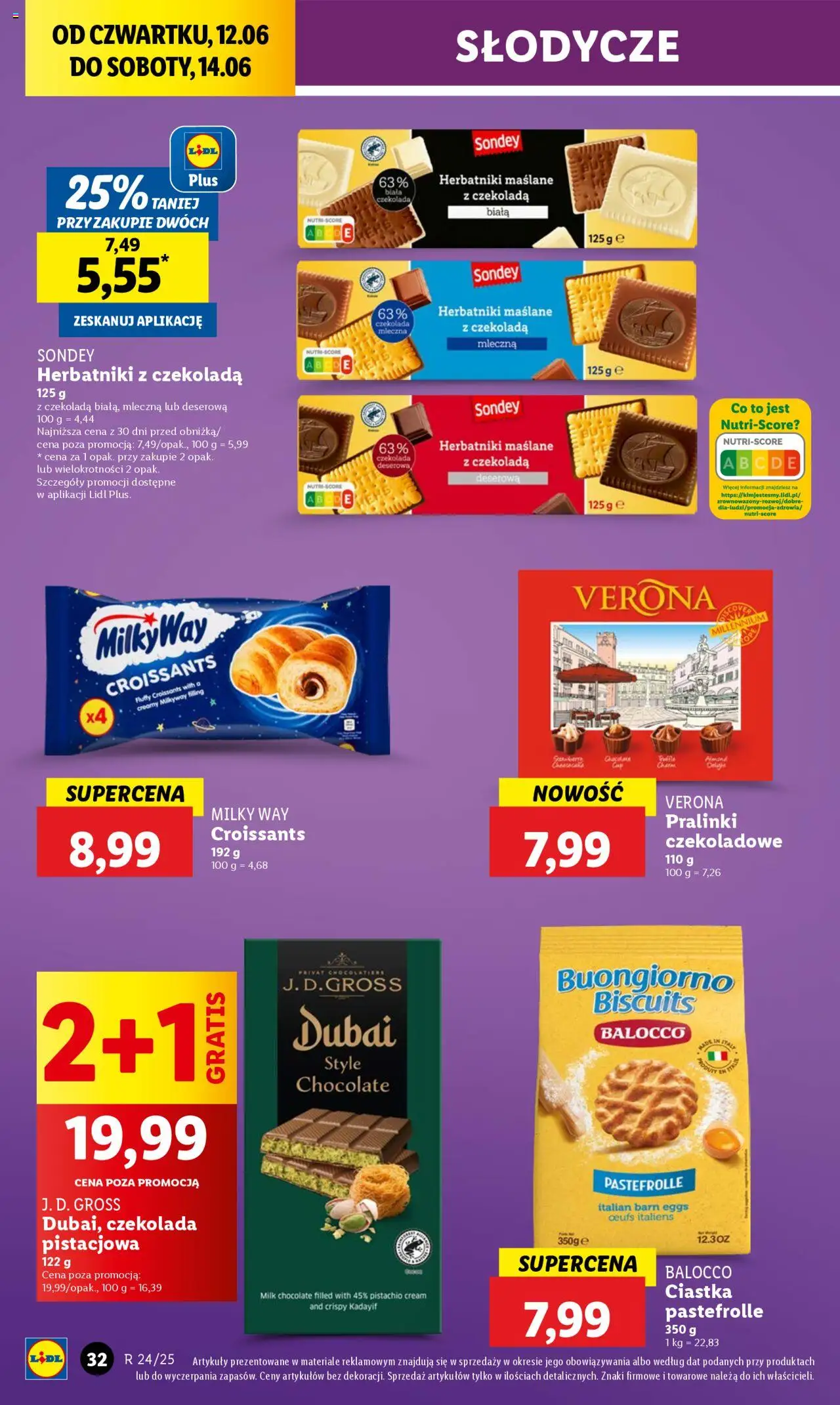 Lidl Gazetka od 12.06.2025 | Strona: 42 | Produkty: Słodycze, Czekolada mleczna, Herbatniki, Czekolada