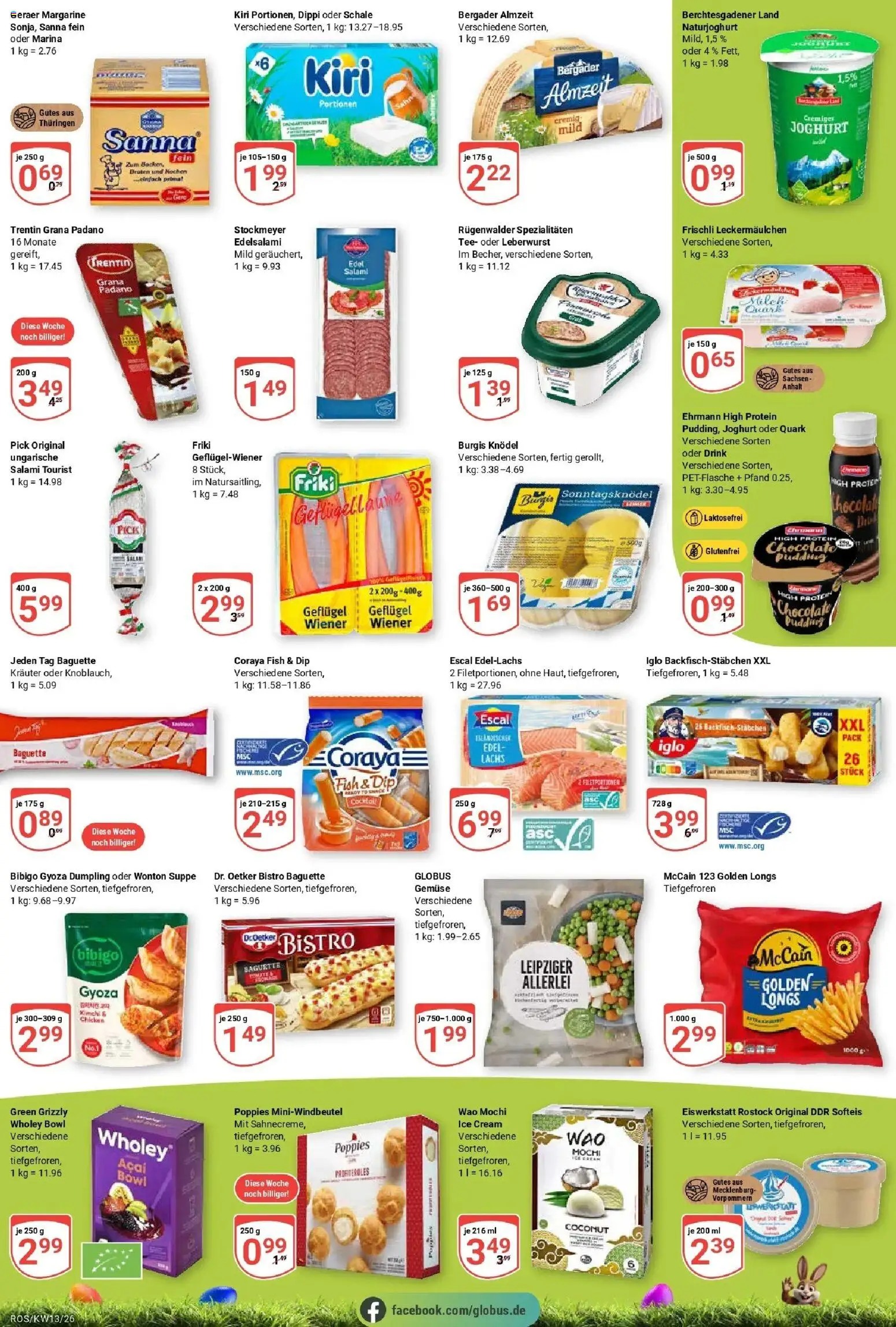 Globus prospekt Lambrechtshagen	 – gültig ab 23.03.2026 | Seite: 4 | Produkte: Joghurt, McCain, Salami, Tee