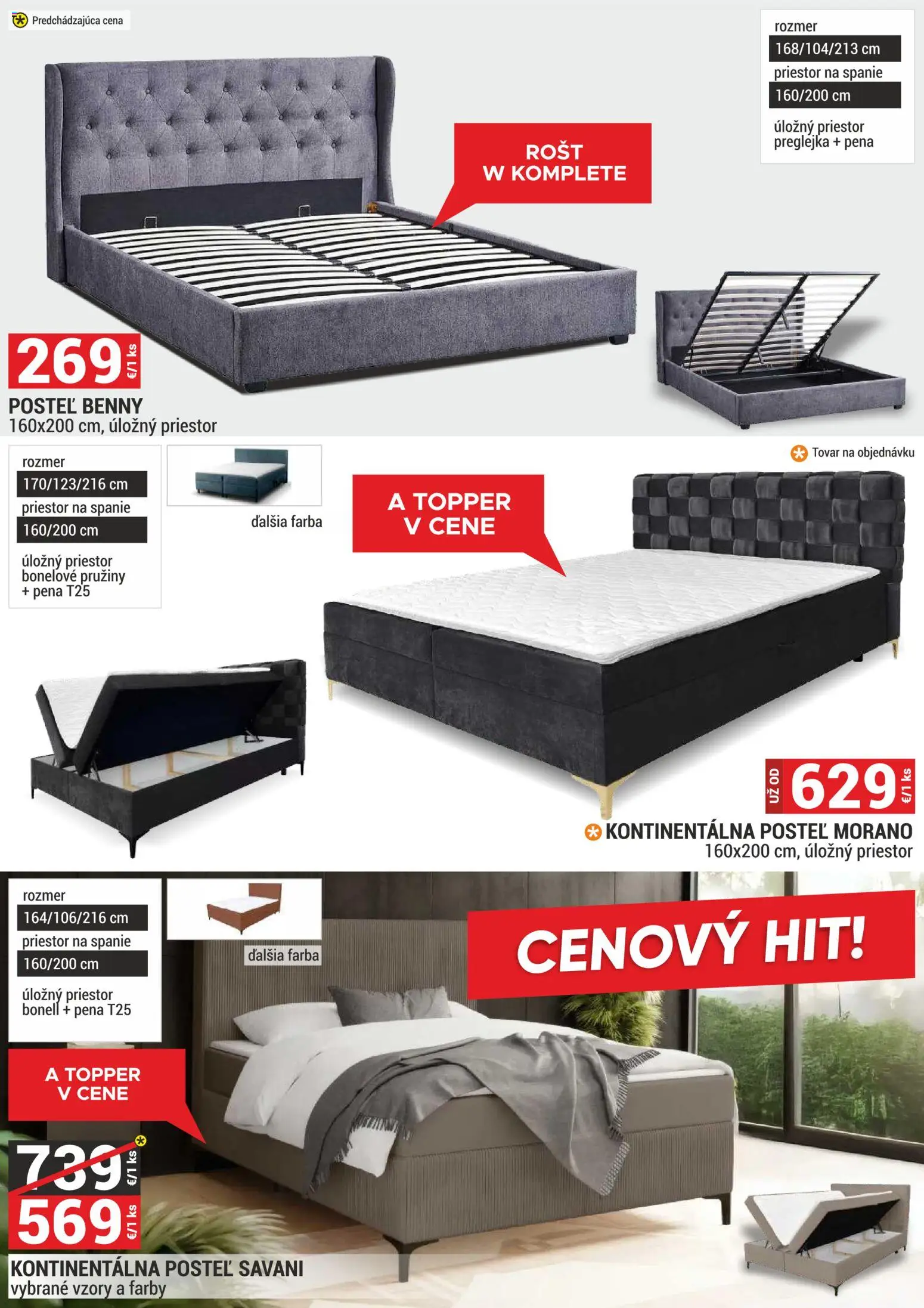 Nové Merkury Market akcie – leták je platný od 01.11.2025 | Strana: 38 | Produkty: Posteľ, Rošt