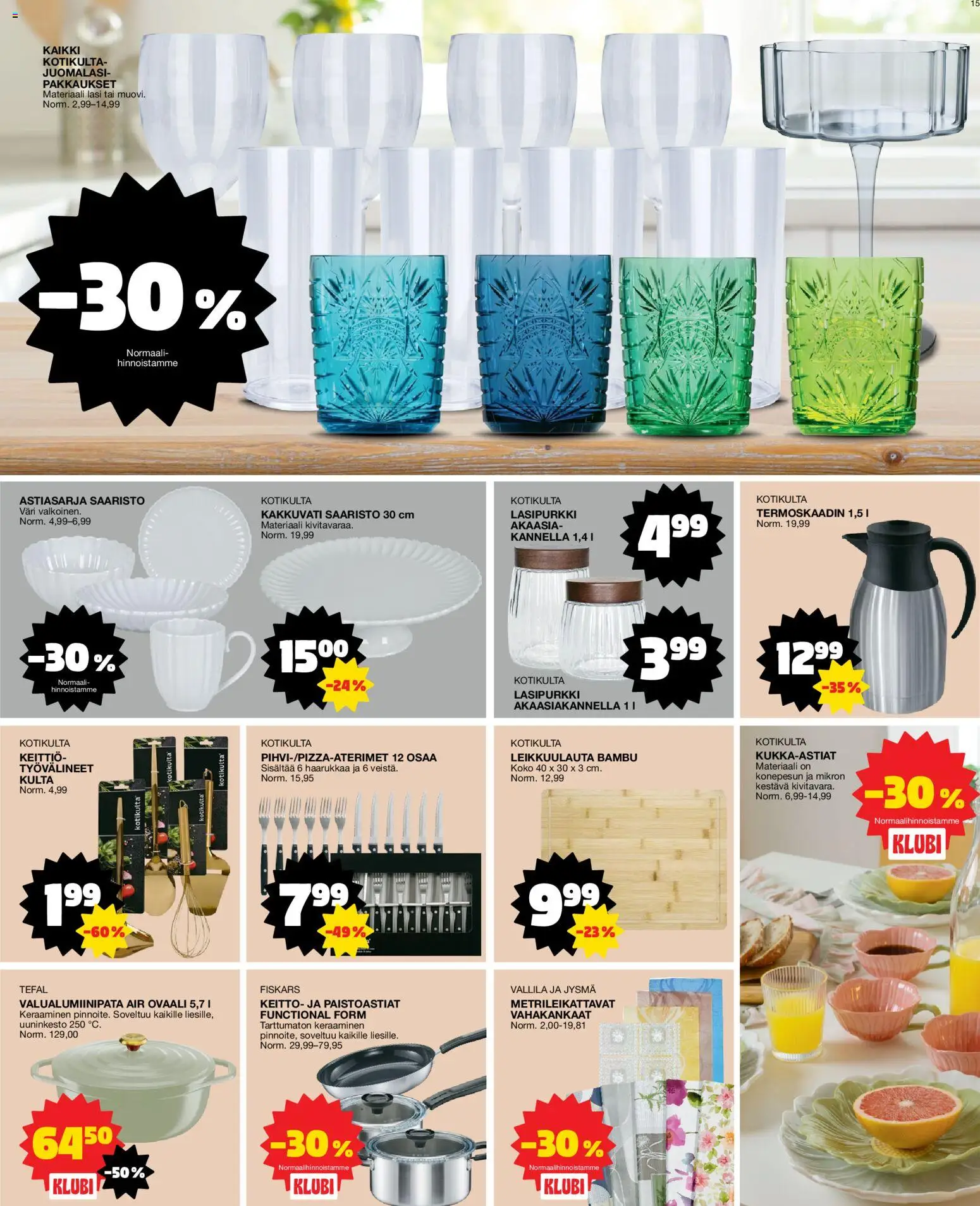 Tokmanni tarjoukset – voimassa 23.03.2026 alkaen | Sivu: 15 | Tuotteet: Keitto, Keittiö