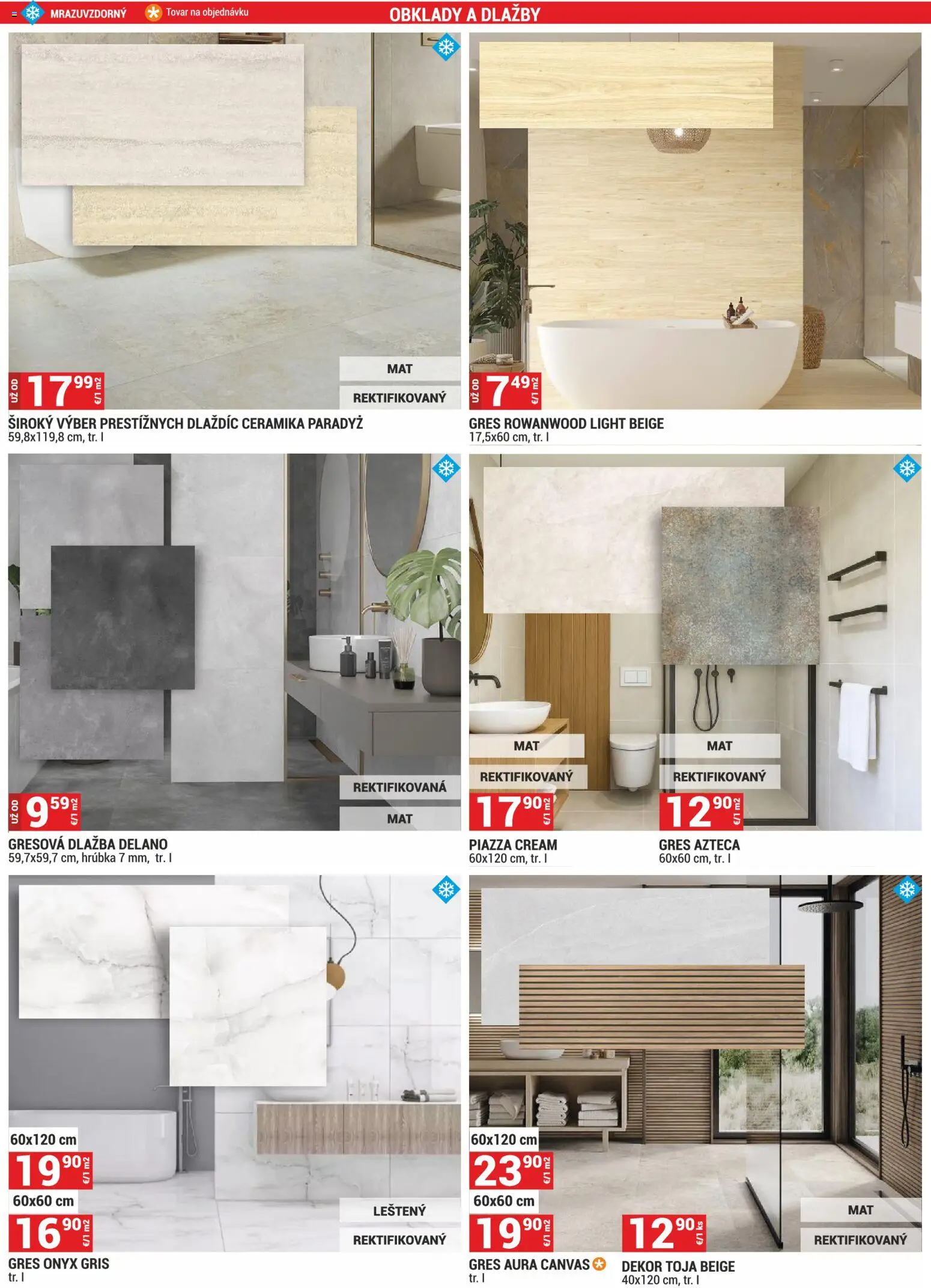 Nové Merkury Market akcie – leták je platný od 01.02.2026 | Strana: 13 | Produkty: Dlažba