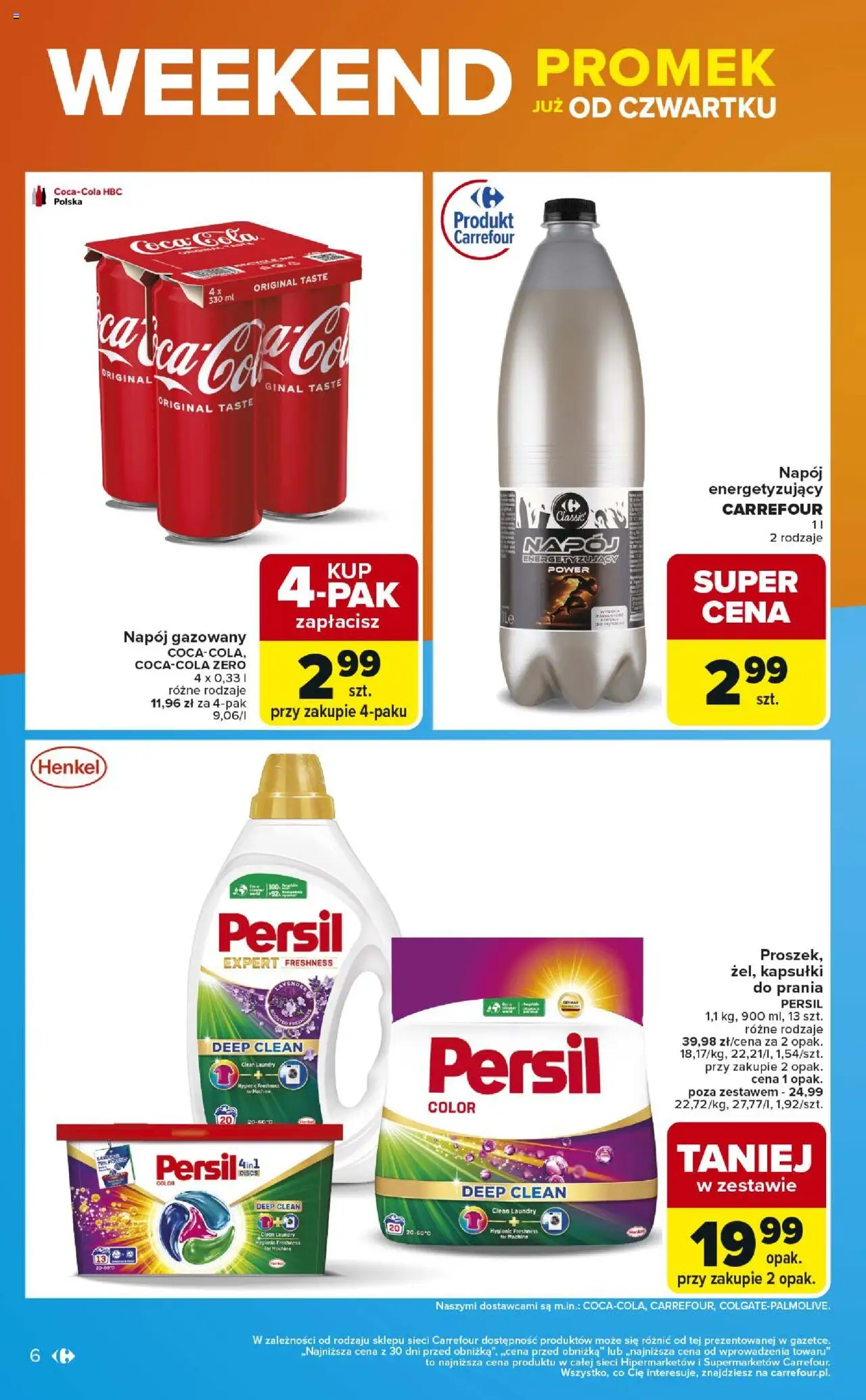 Carrefour Gazetka - Weekend promek już od czwartku od 18.09.2025 | Strona: 6 | Produkty: Persil, Kapsułki do prania