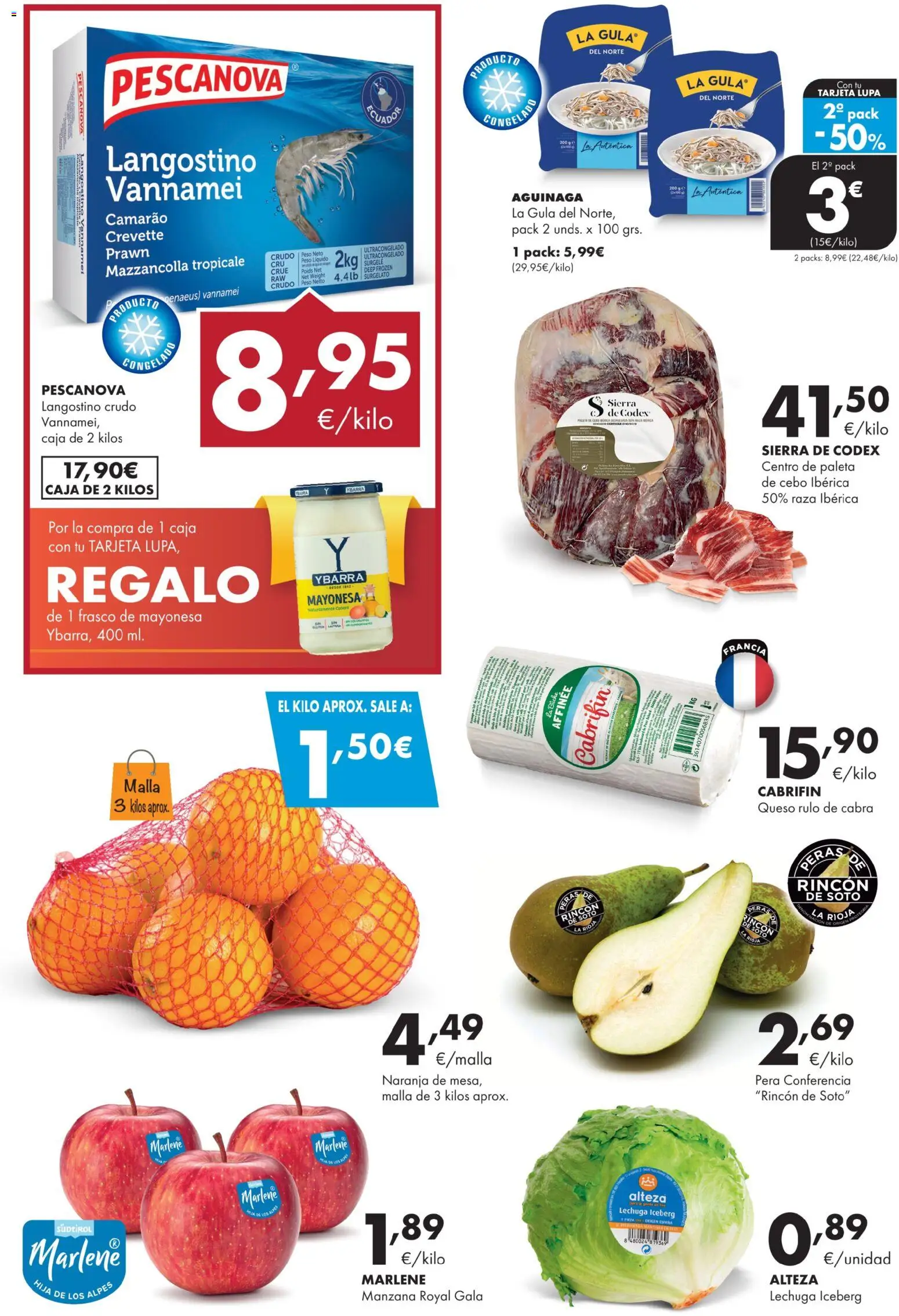 Lupa Supermercados folleto │ válido desde el 11.12.2025 | Página: 3 | Productos: Manzana, Peso, Caja, Langostino