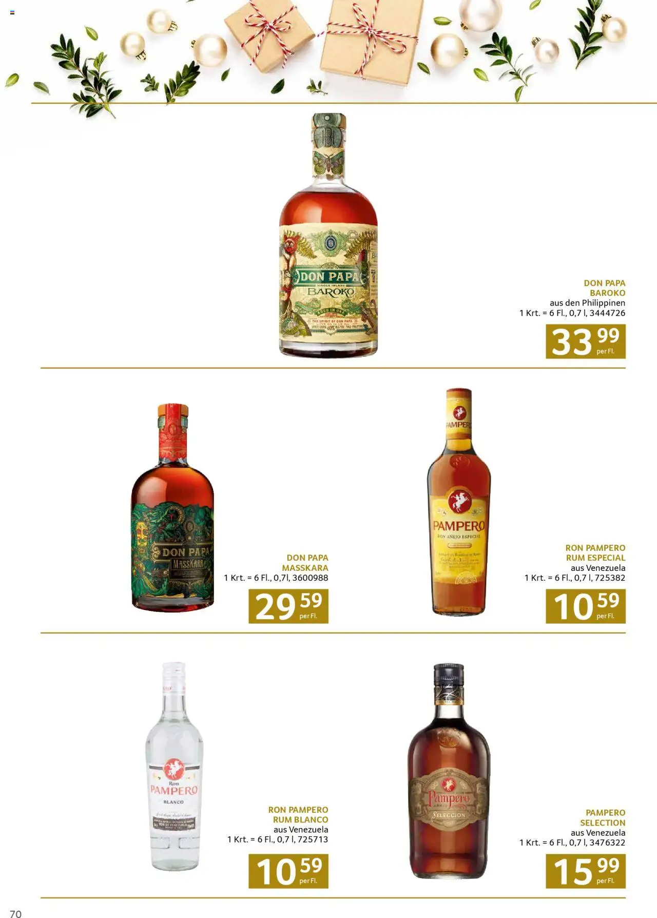 Transgourmet Weihnachtskatalog 2025 gültig ab 13.10.2025 | Seite: 70