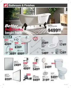 Build It specials catalogue – valid from 23.10.2025 | Page: 4 | Products: Pedestal, Shower, Mirror, Basin