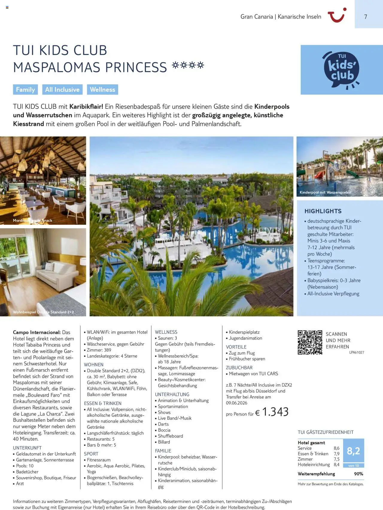 TUI Prospekt Kanaren, Kapverden & Senegal 2025/26	  – gültig ab 01.11.2025 | Seite: 7 | Produkte: Babybett, Wasser