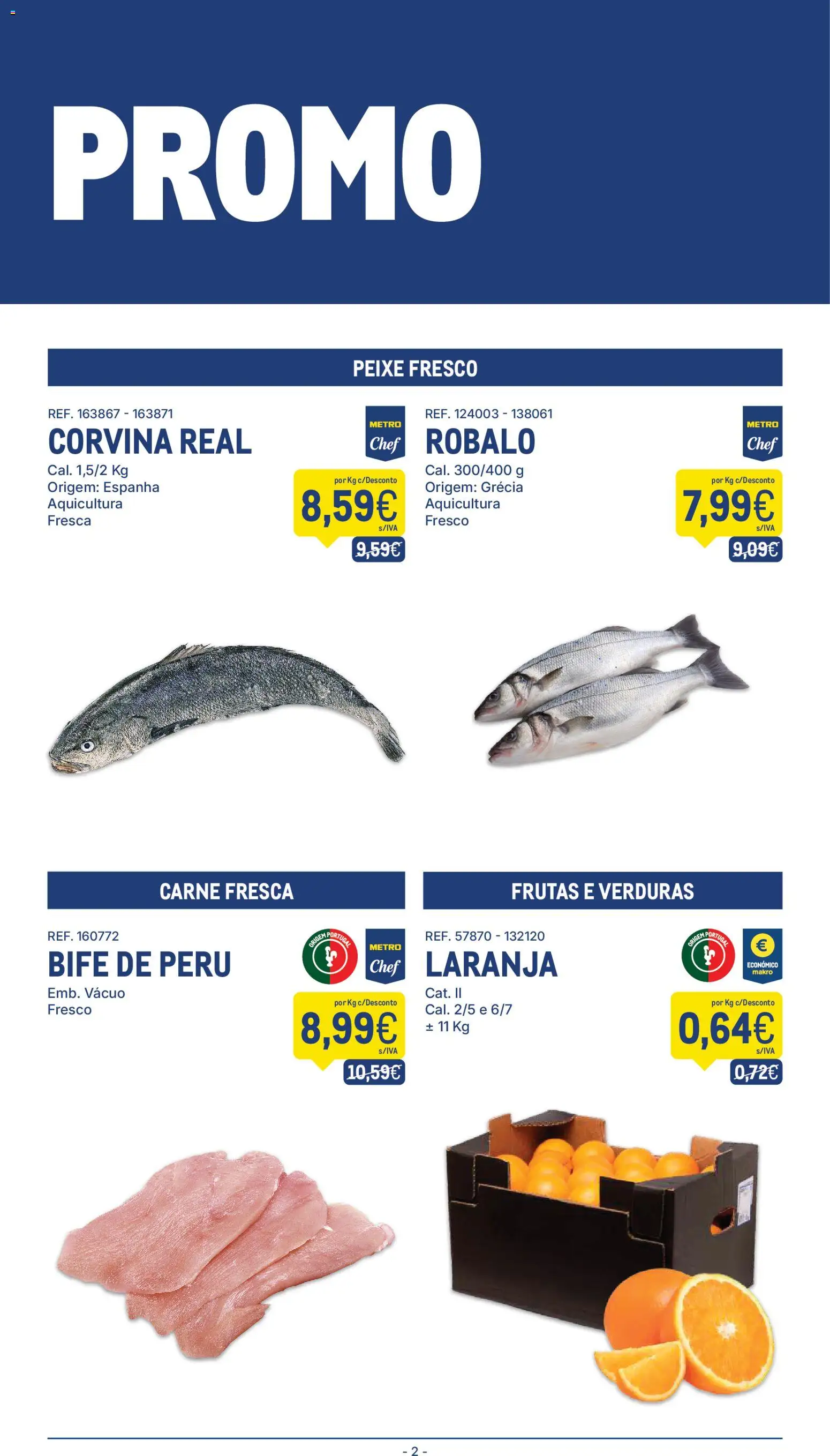 Makro folheto │ válido de 13.01.2026 | Página: 2 | Produtos: Peru, Peixe, Carne