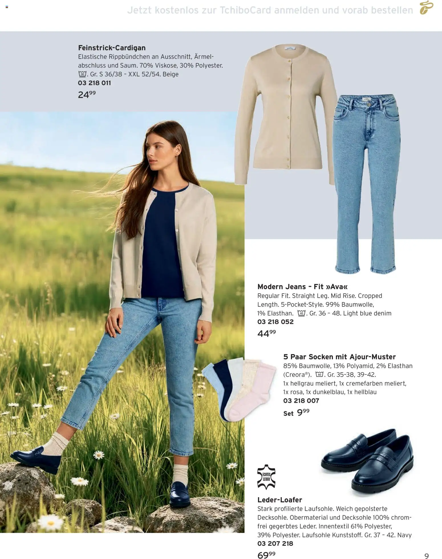 Tchibo Katalog Frühling – gültig ab 24.03.2026 | Seite: 9 | Produkte: Socken, Jeans
