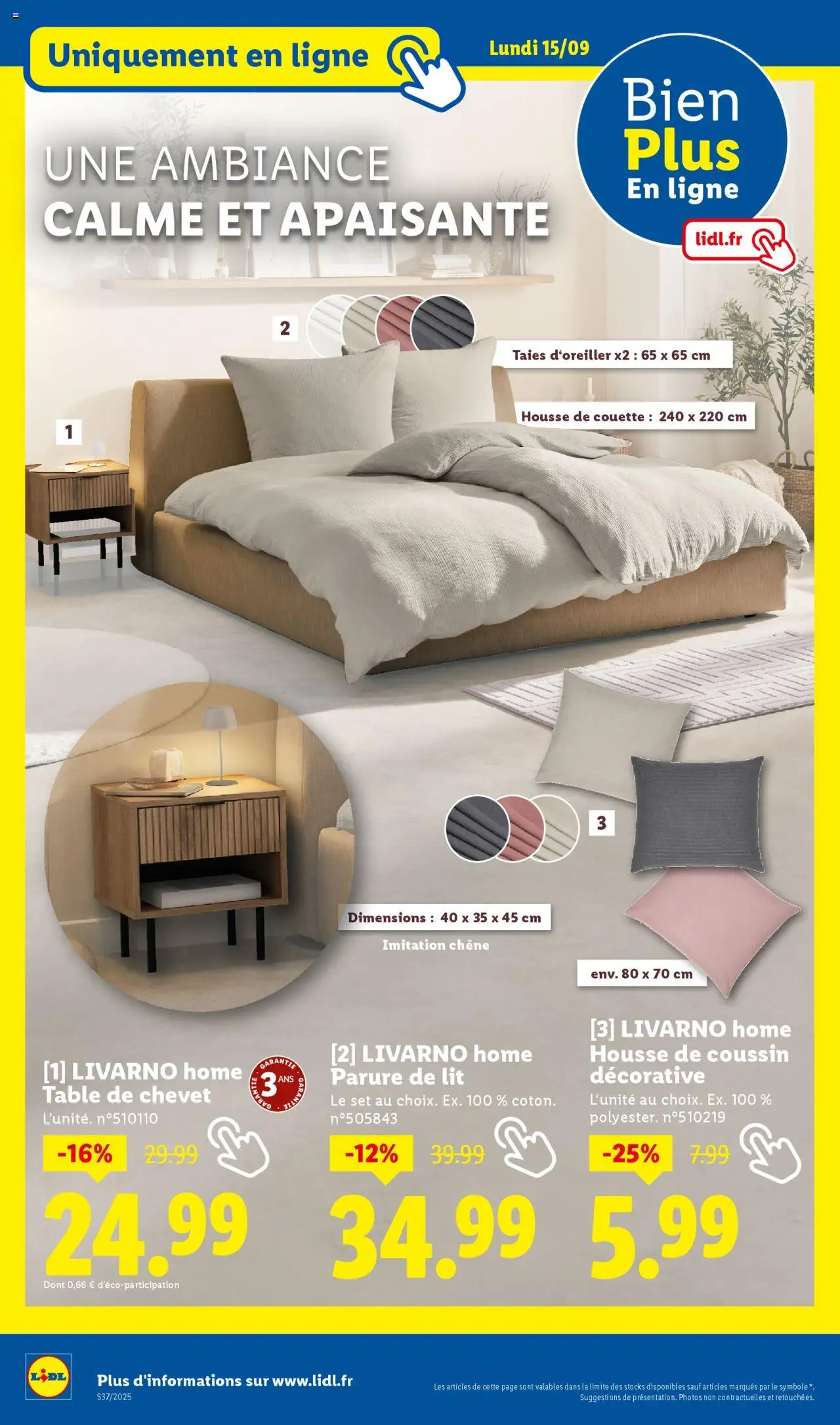  | Page: 26 | Produits: Table de chevet, Table, Housse de couette, Couette