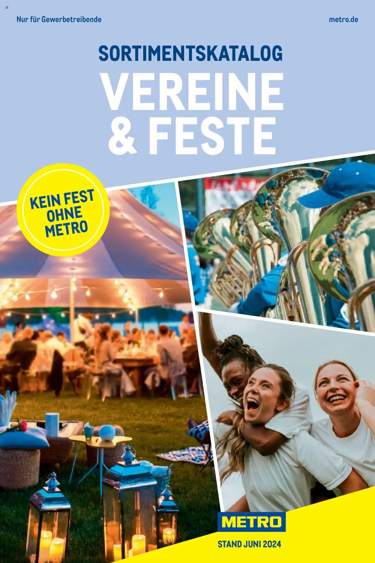 Metro Sortimentskatalog Vereine & Feste – gültig ab 01.06.2024 | Seite: 1