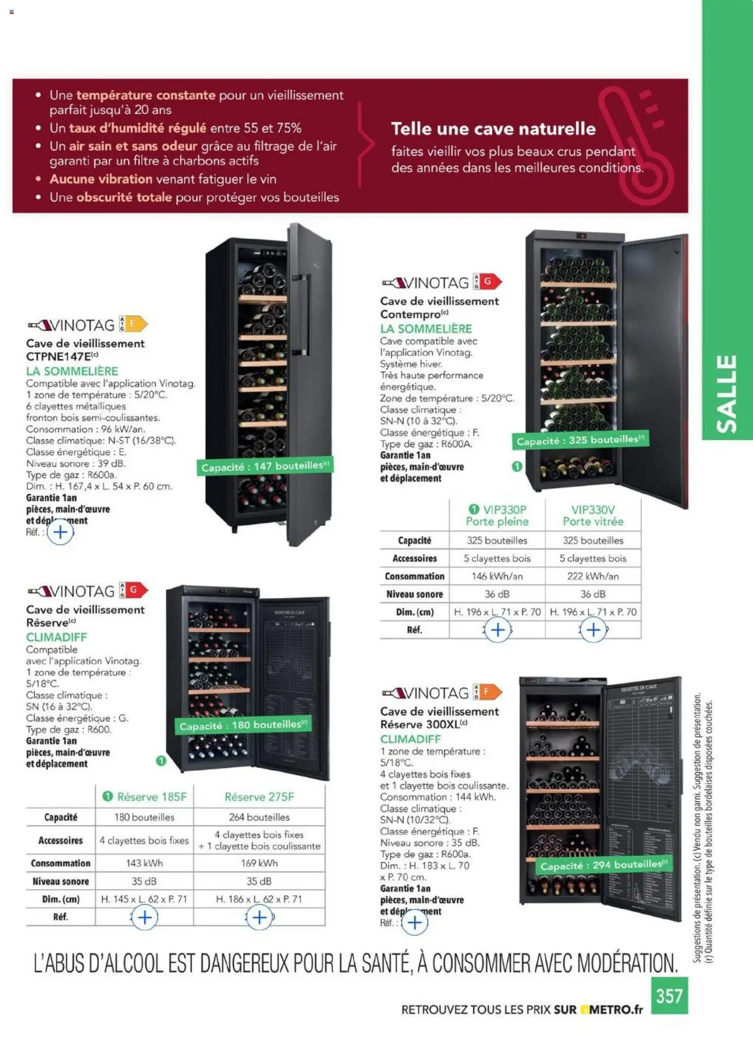 {H1} | Page: 357 | Produits: Filtre, Porte, Vin