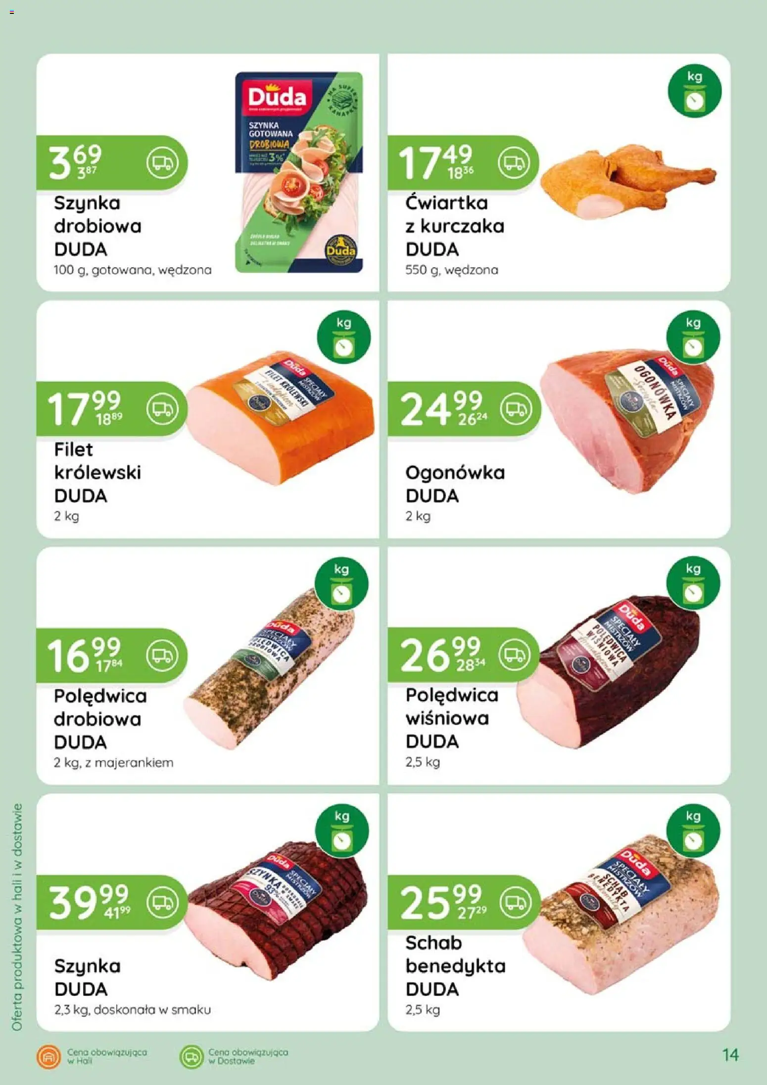 Eurocash gazetka - Katalog Wędlin od 02.04.2026 | Strona: 14 | Produkty: Schab, Szynka, Ser, Szynka gotowana