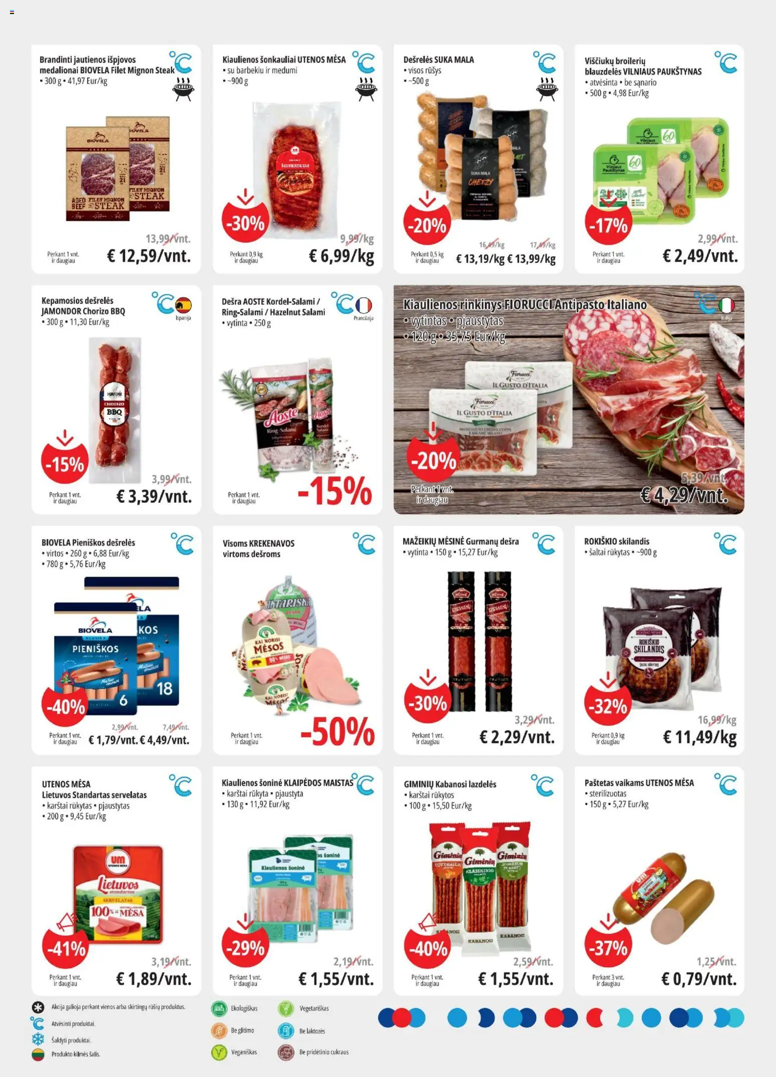 ePromo akcijos nuo 12.11.2025 | Puslapis: 3 | Prekių: Kiaulienos, Jautienos, Dešrelės, Dešra