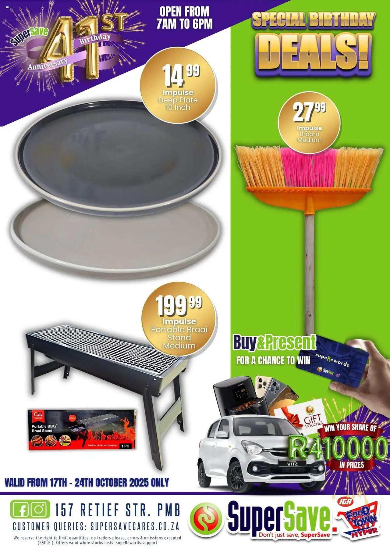 New Super Save catalogue – valid from 17.10.2025 | Page: 113 | Products: PC, Plate, Broom