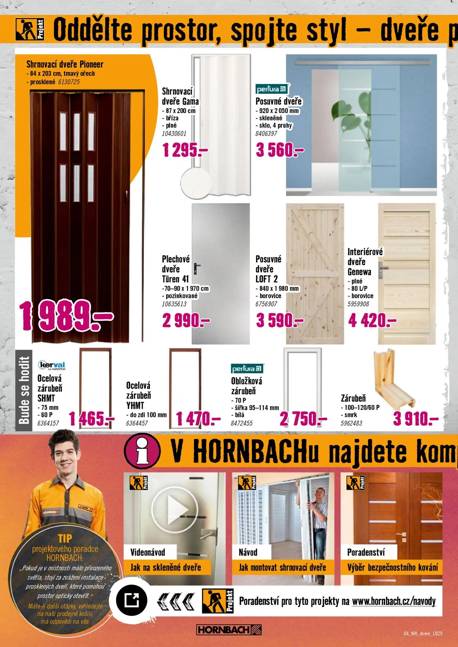 HORNBACH leták - Dveře od 22.10.2025 | Strana: 4 | Produkty: Interiérové dveře