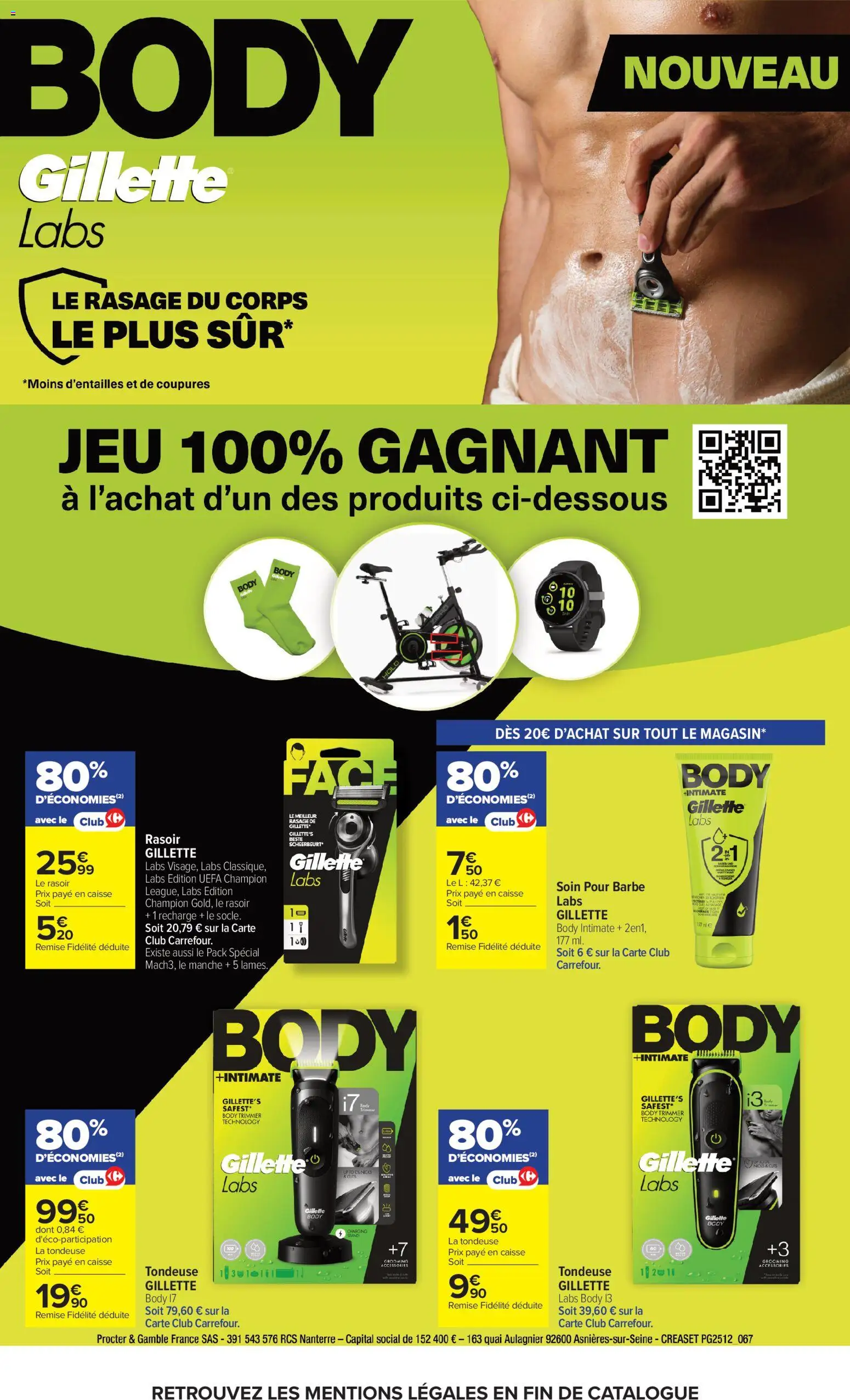 {H1} | Page: 37 | Produits: Body, Rasoir, Tondeuse, Gillette Labs
