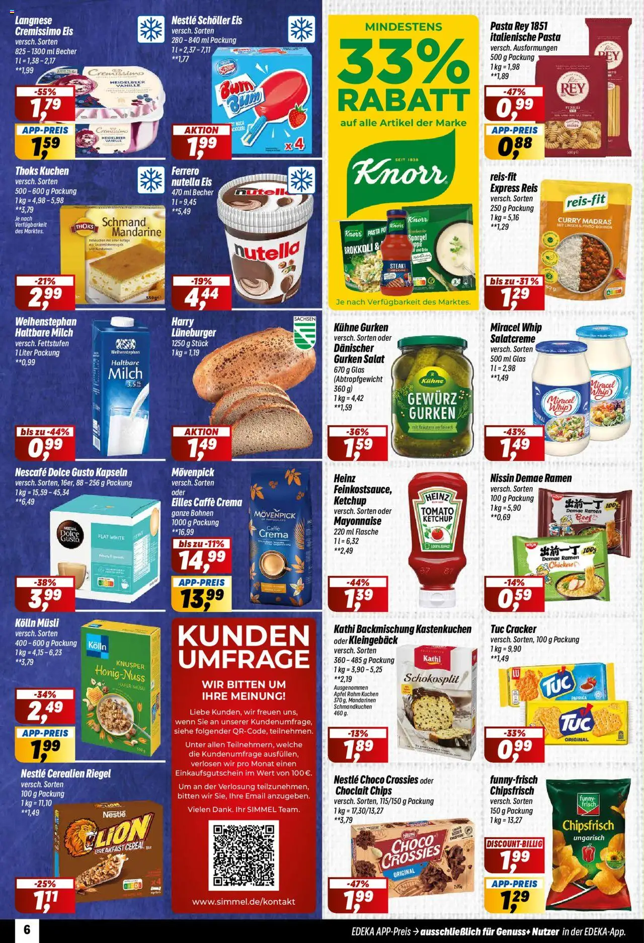 Simmel Prospekt 	 - gültig ab dem 04.08.2025 | Seite: 6 | Produkte: Musli, Dolce Gusto kapseln, Reis, Dolce gusto