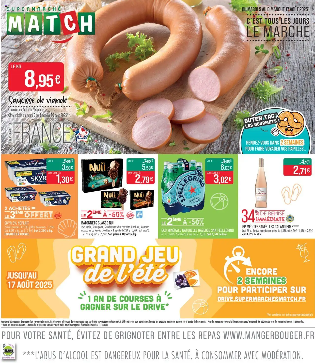  | Page: 1 | Produits: Eau minérale, Eau minérale naturelle, Saucisse, Skyr