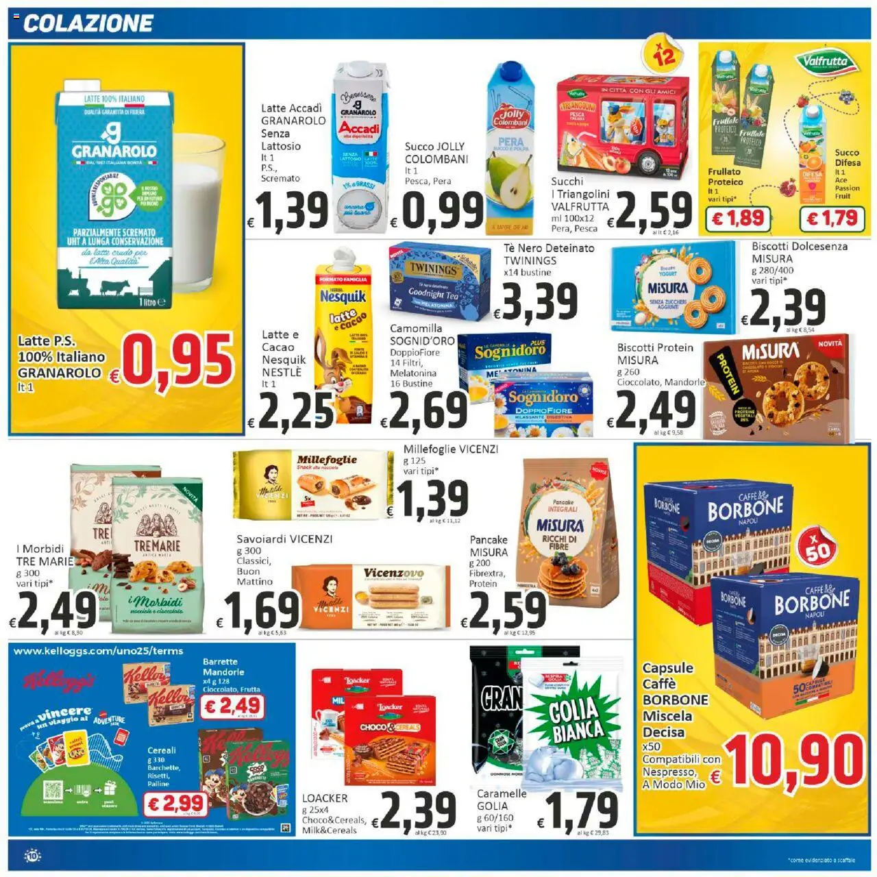 Volantino Paghi Poco del 10.10.2025 | Pagina: 10 | Prodotti: Caramelle, Pesca, Cacao, Savoiardi