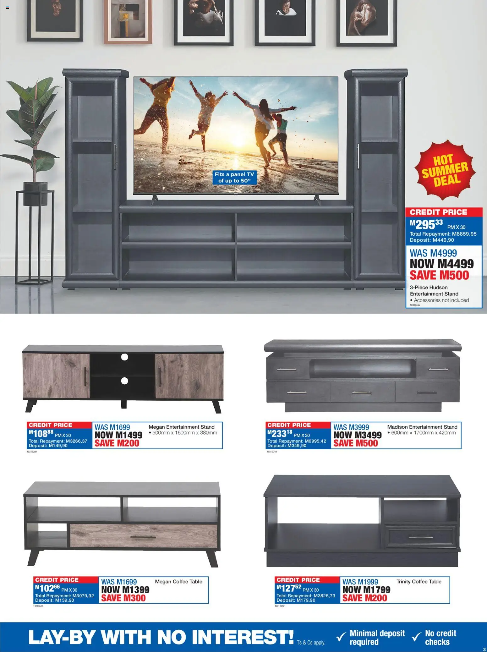 New OK Furniture catalogue – valid from 19.01.2026 | Page: 3 | Products: TV, Coffee table, Table, Coffee