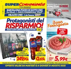 Anteprima del volantino SuperConveniente Barcellona/Milazzo catalogo valido a partire dal 12.08.2025