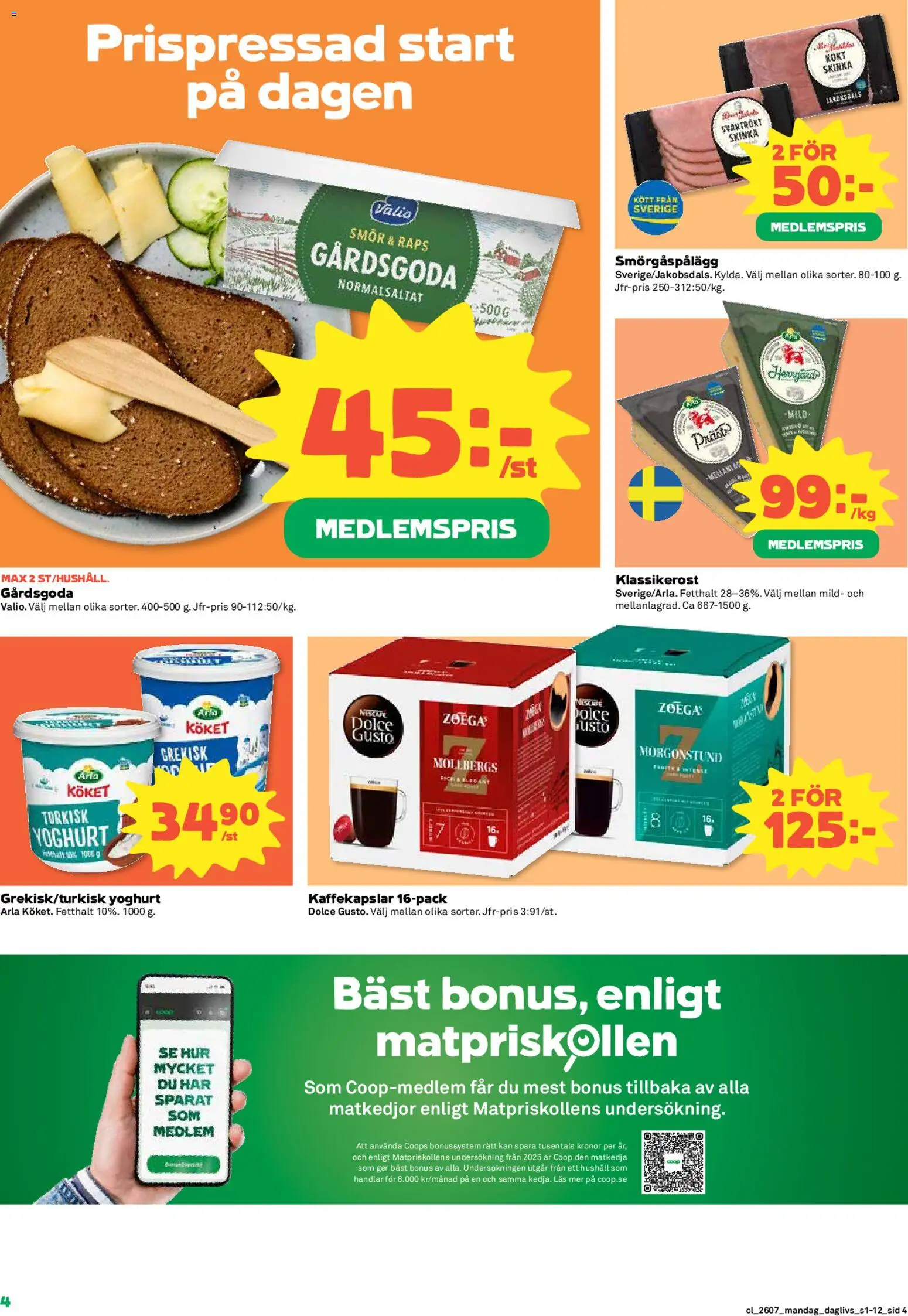 Coop Daglivs reklamblad aktuell från 09.02.2026 | Sida: 4