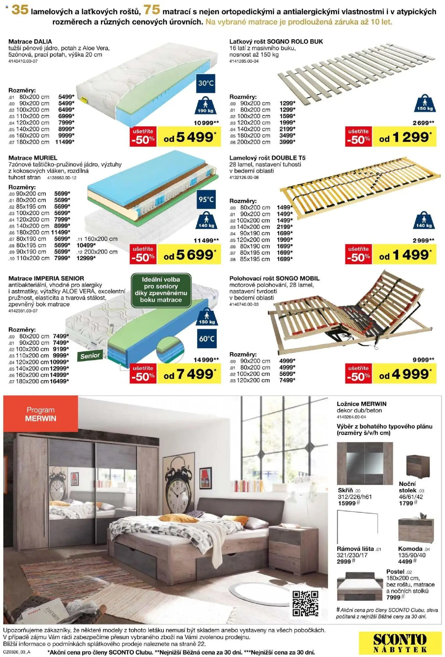 Sconto nábytek leták od 11.02.2026 | Strana: 3 | Produkty: Nábytek, Rošt, Stolek, Skříň