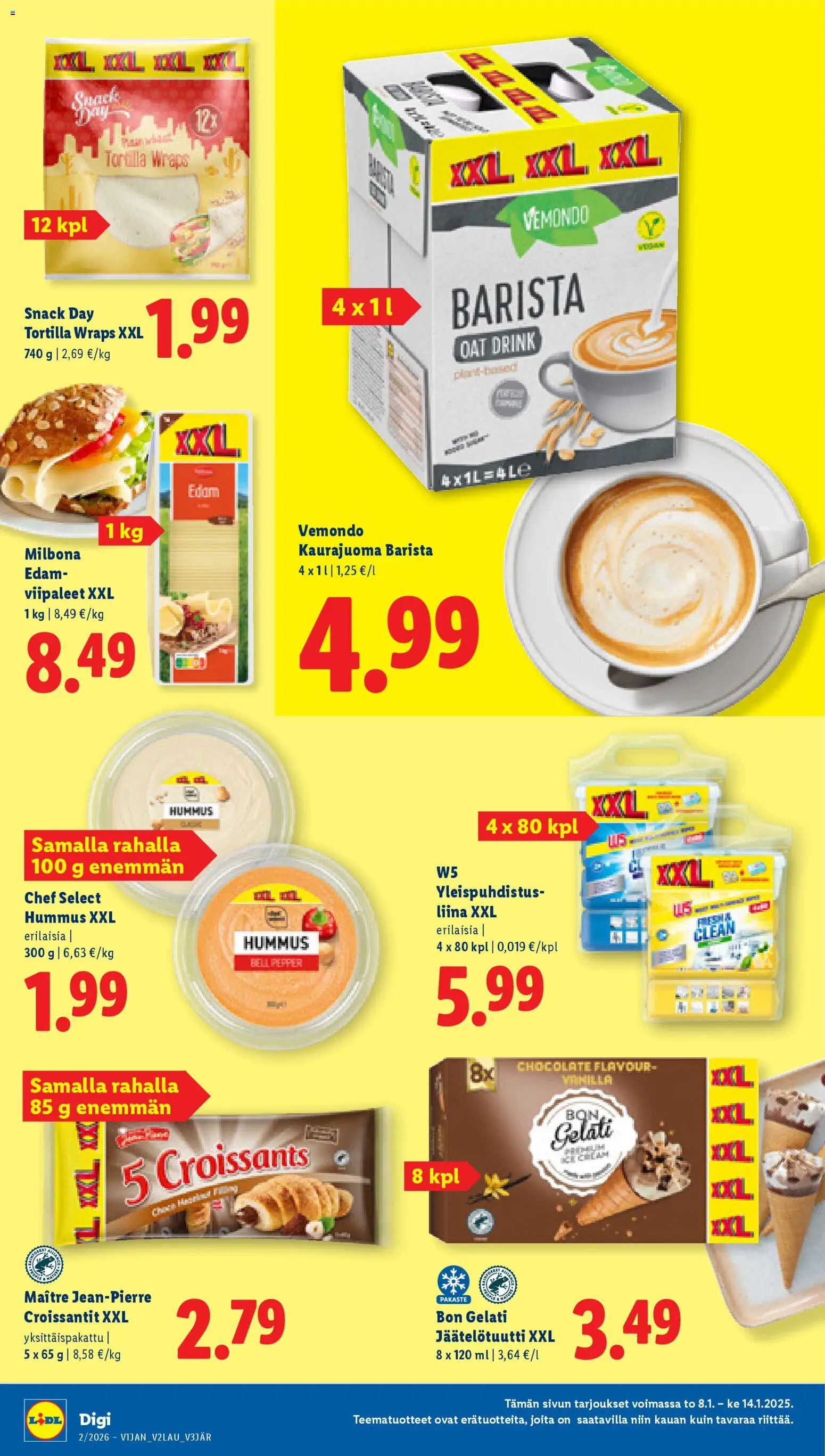 Lidl tarjoukset - Tampere – voimassa 08.01.2026 alkaen | Sivu: 10 | Tuotteet: Kaurajuoma, Tortilla
