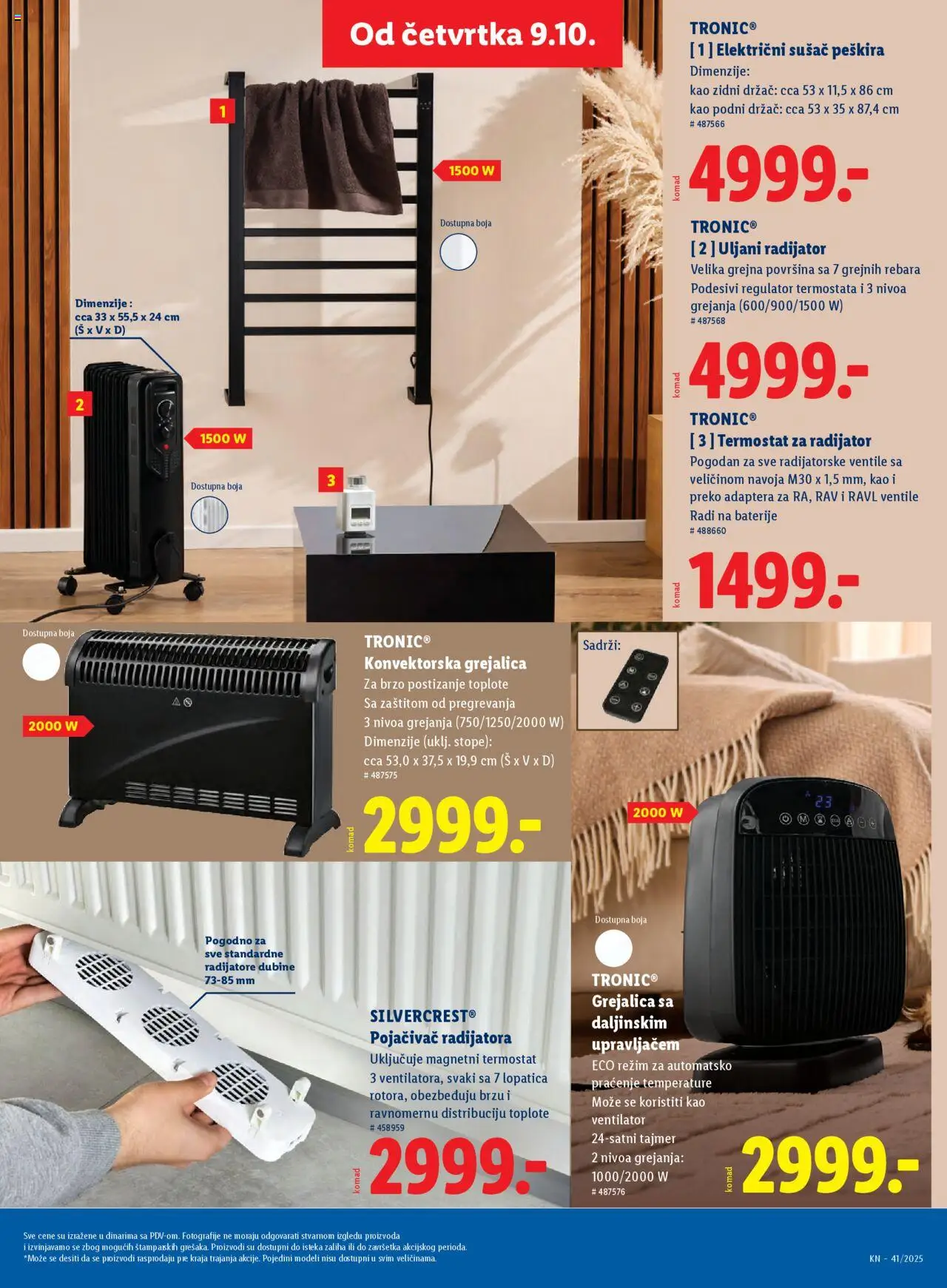 Lidl katalog - važi od 09.10.2025 | Strana: 53 | Proizvode: Silvercrest, Ventilator, Radijator, Baterije