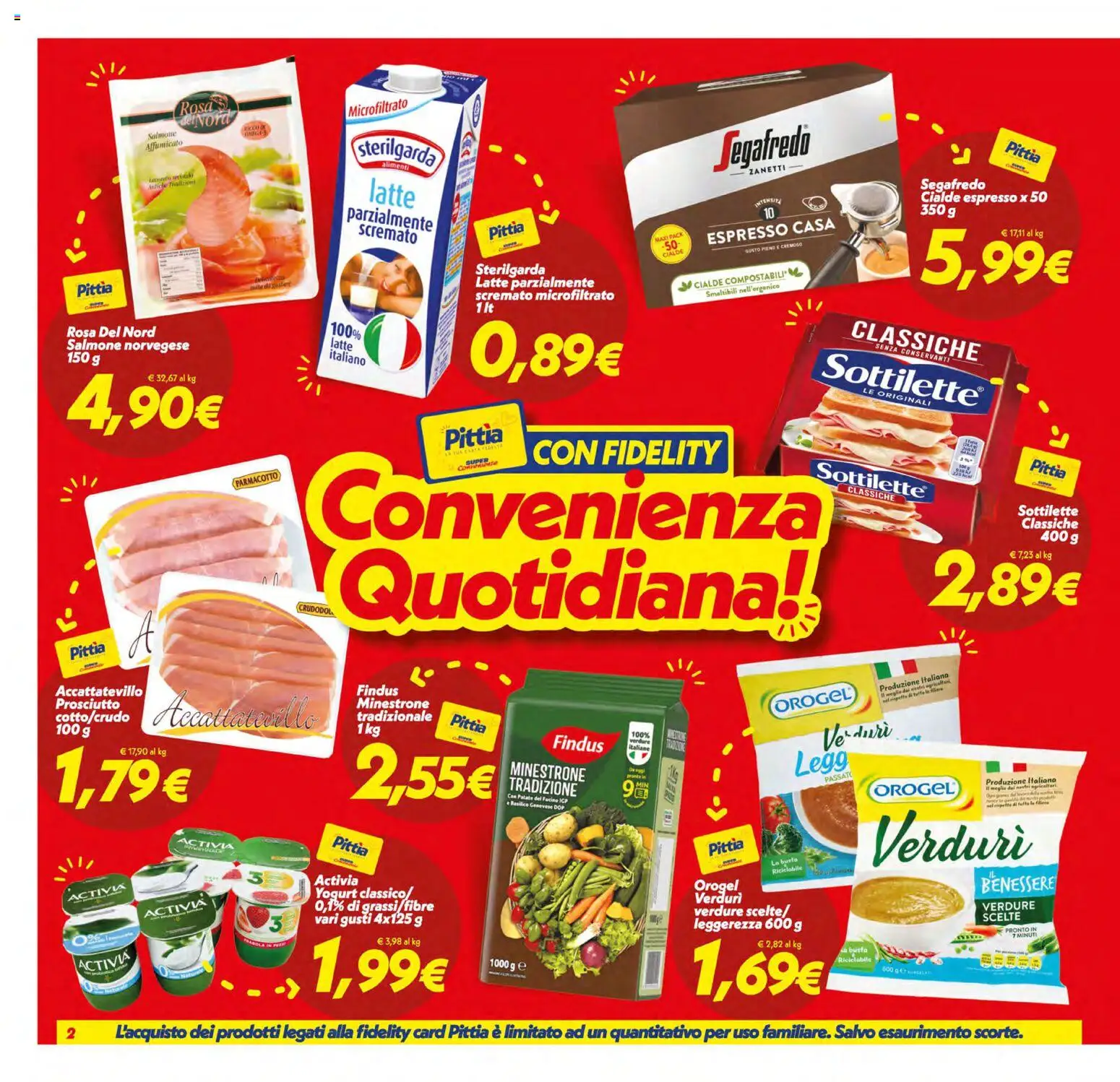 Volantino SuperConveniente del 05.01.2026 | Pagina: 2 | Prodotti: Minestrone, Salmone, Patate, Prosciutto