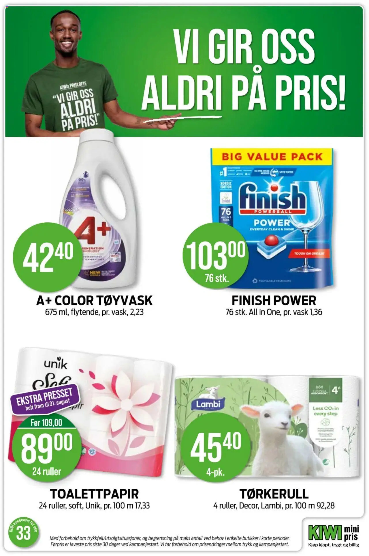  | Side: 36 | Produkter: Toalettpapir, Kiwi, Vask, Tørkerull