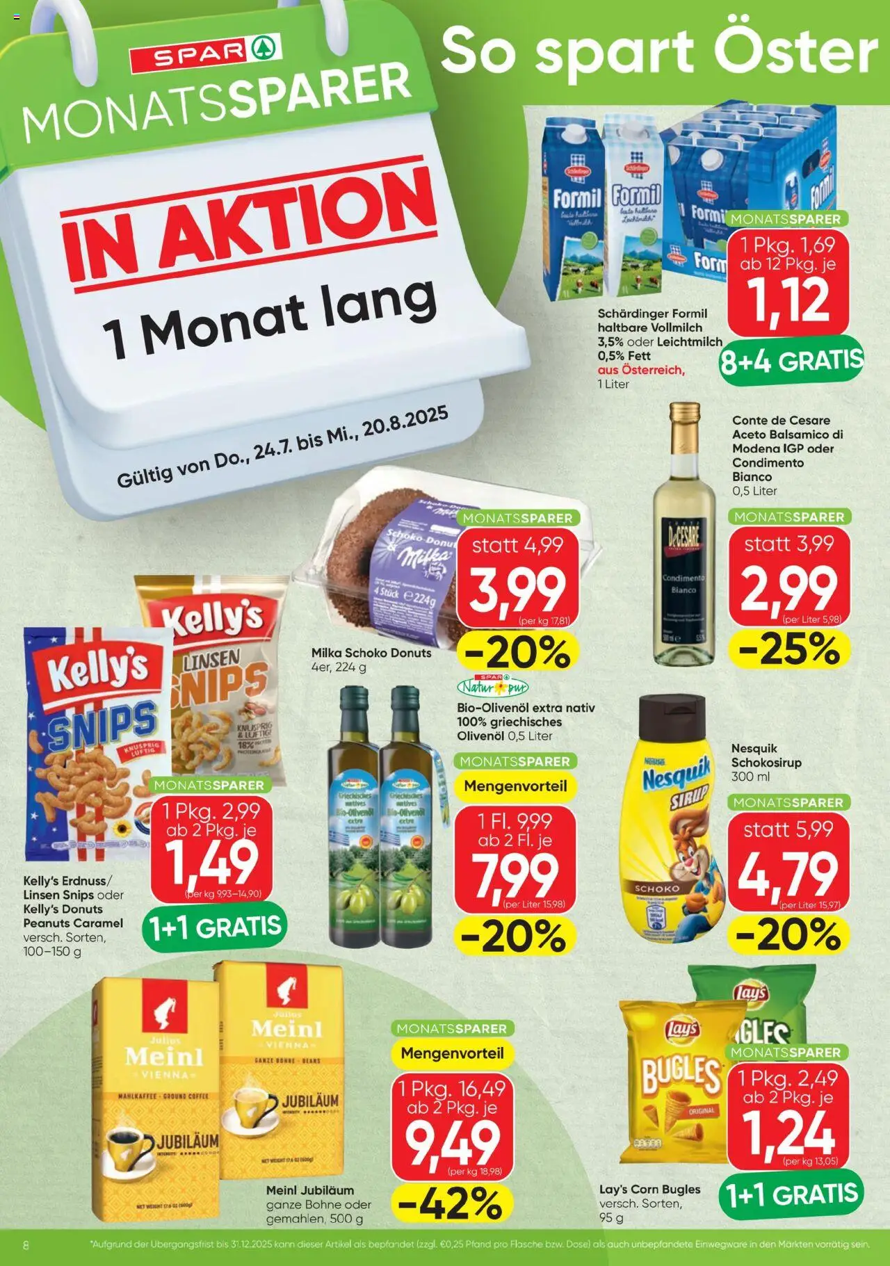 Spar Flugblatt gültig ab 24.07.2025 | Seite: 8